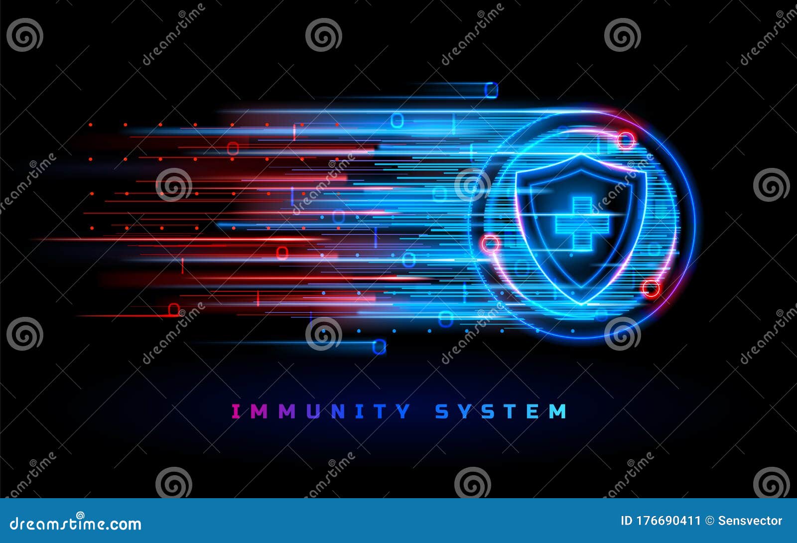 immunity system medicine, virus vaccine shield