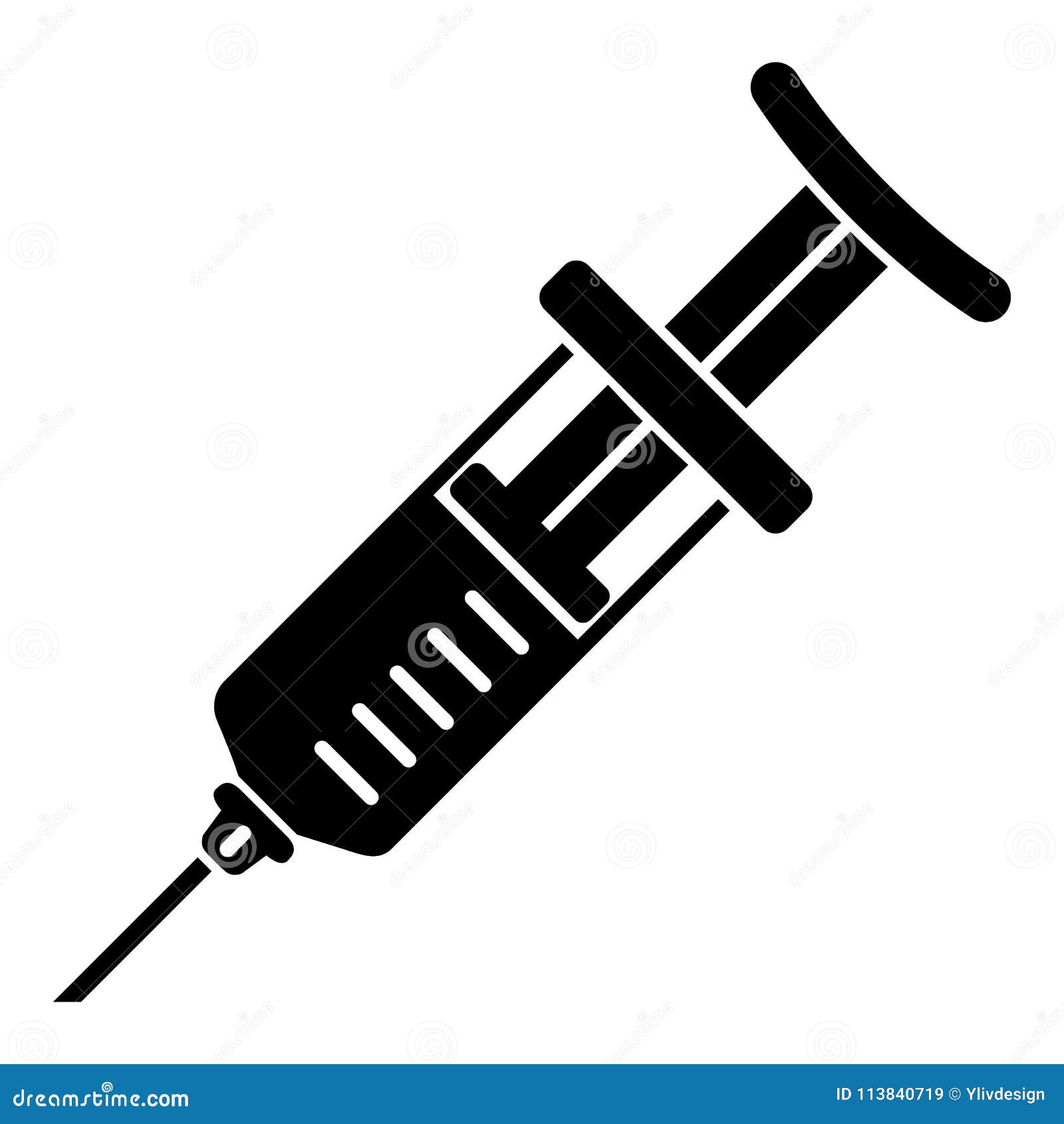 immunization syringe icon, simple style