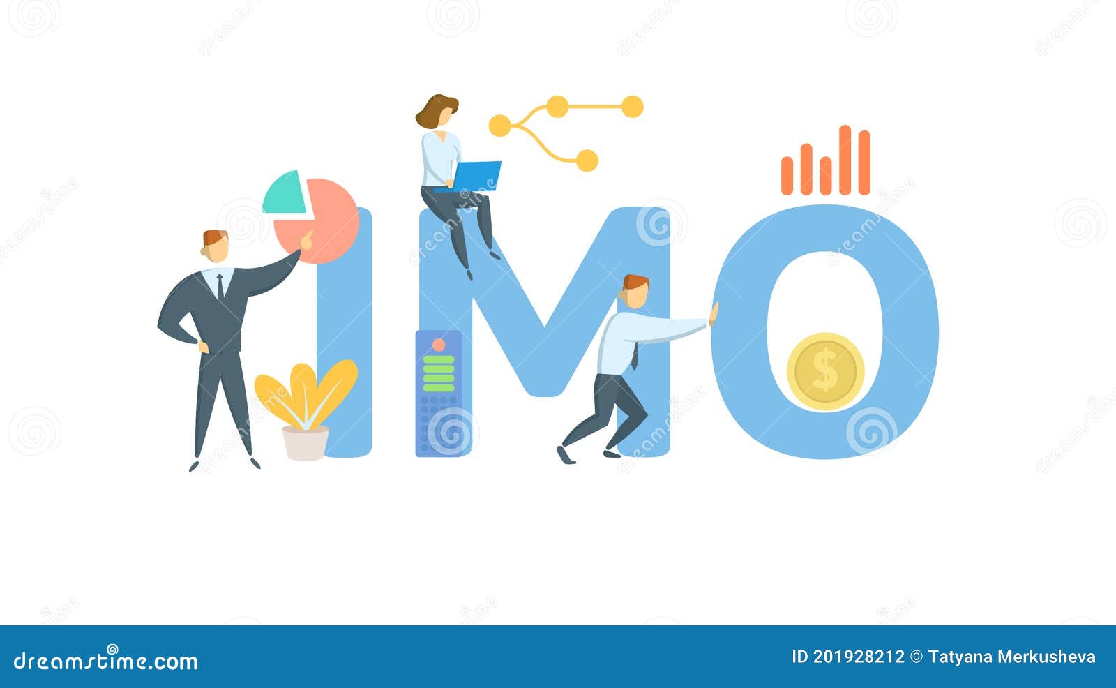 IMO, Integration Management Office. Concept with Keywords, People and  Icons. Flat Vector Illustration Stock Vector - Illustration of term,  header: 201928212