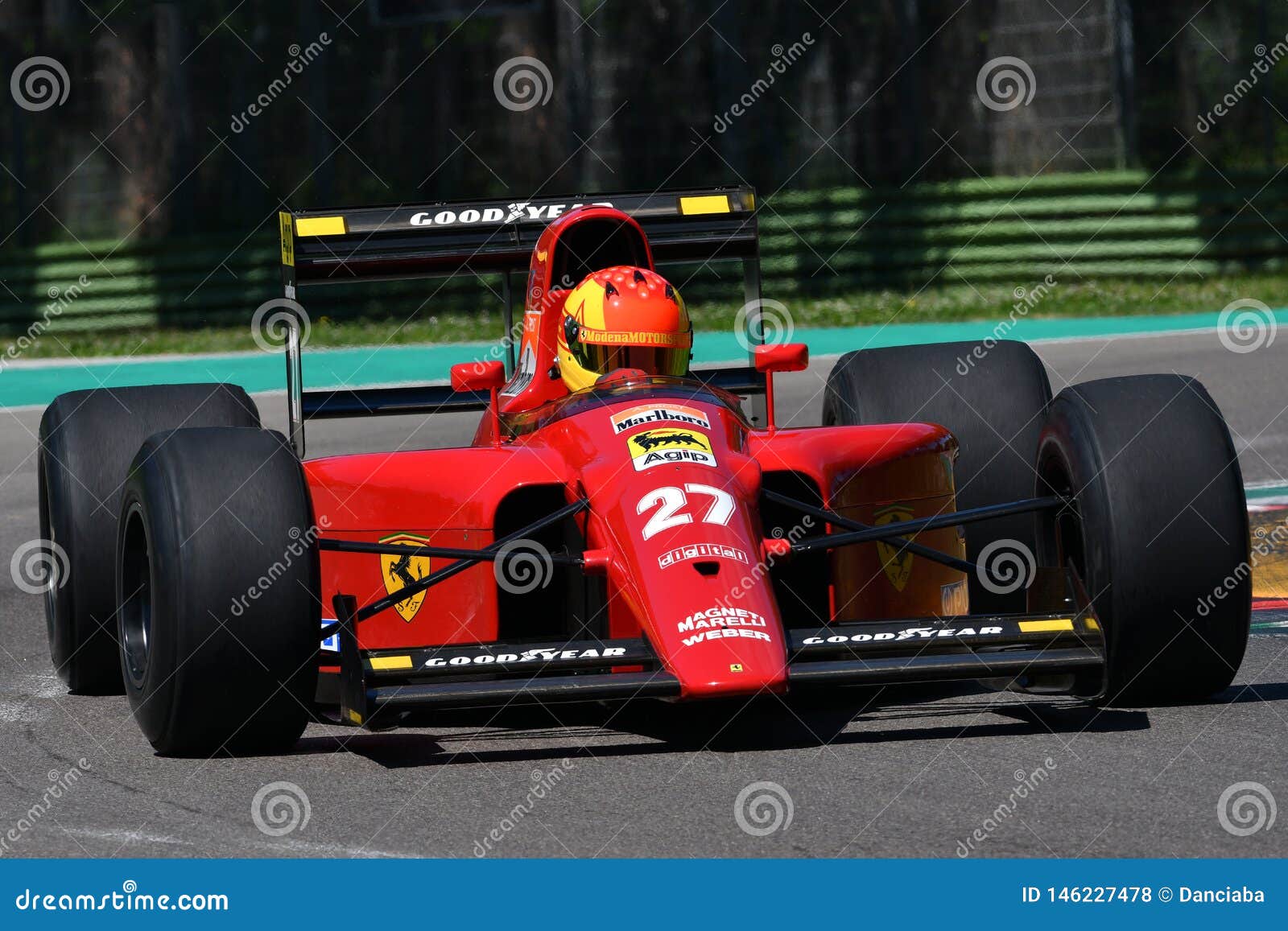 Imola 27 April 19 Historic 1991 F1 Ferrari 642 Ex Alain Prost Jean Alesi In Action During Minardi Historic Day 19 At Imola Editorial Stock Photo Image Of Imola Engineering