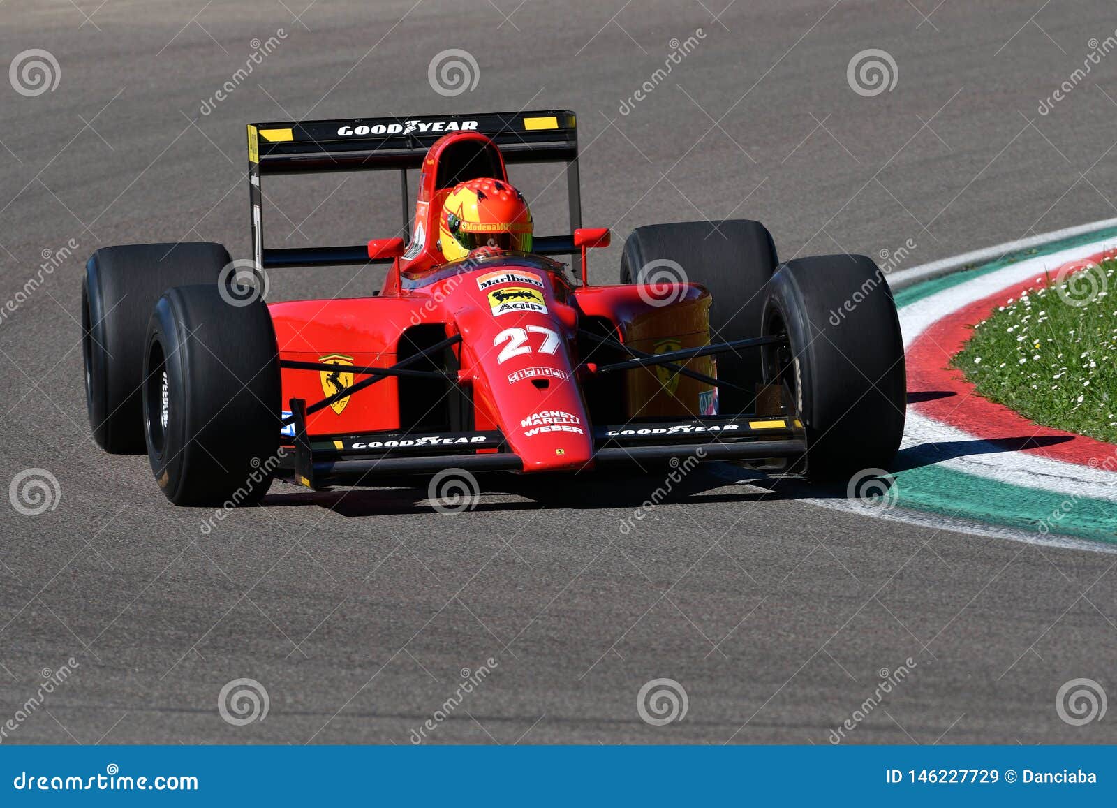 Imola 27 April 19 Historic 1991 F1 Ferrari 642 Ex Alain Prost Jean Alesi In Action During Minardi Historic Day 19 At Imola Editorial Stock Image Image Of Prix Ivan