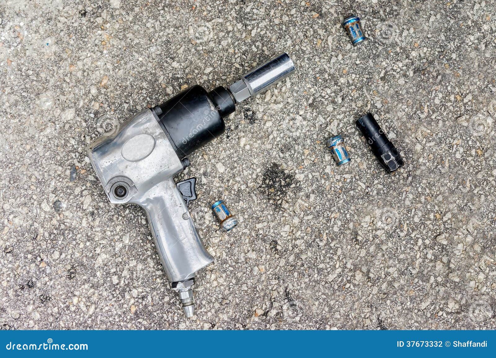 Impact Air Wrench and Bolts Stock Photo Image of close, iron 37673332