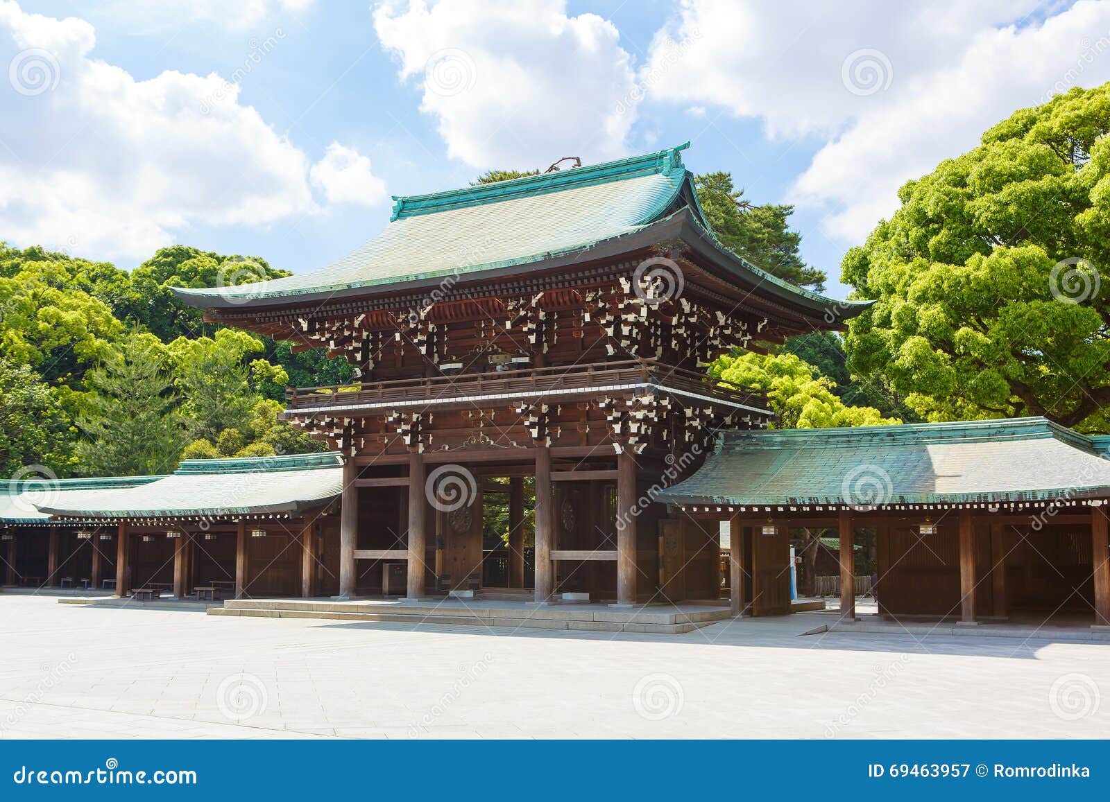 imperial meiji shrine in shibuya, tokyo, japan