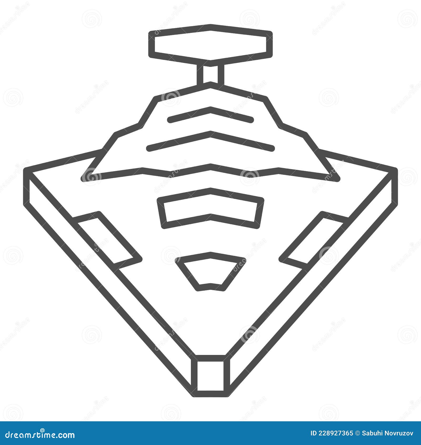 Imperial Star Destroyer Thin Line Icon, Star Wars Concept, Wedge Shaped  Capital Ship Vector Sign on White Background Editorial Image - Illustration  of target, capital: 228927365