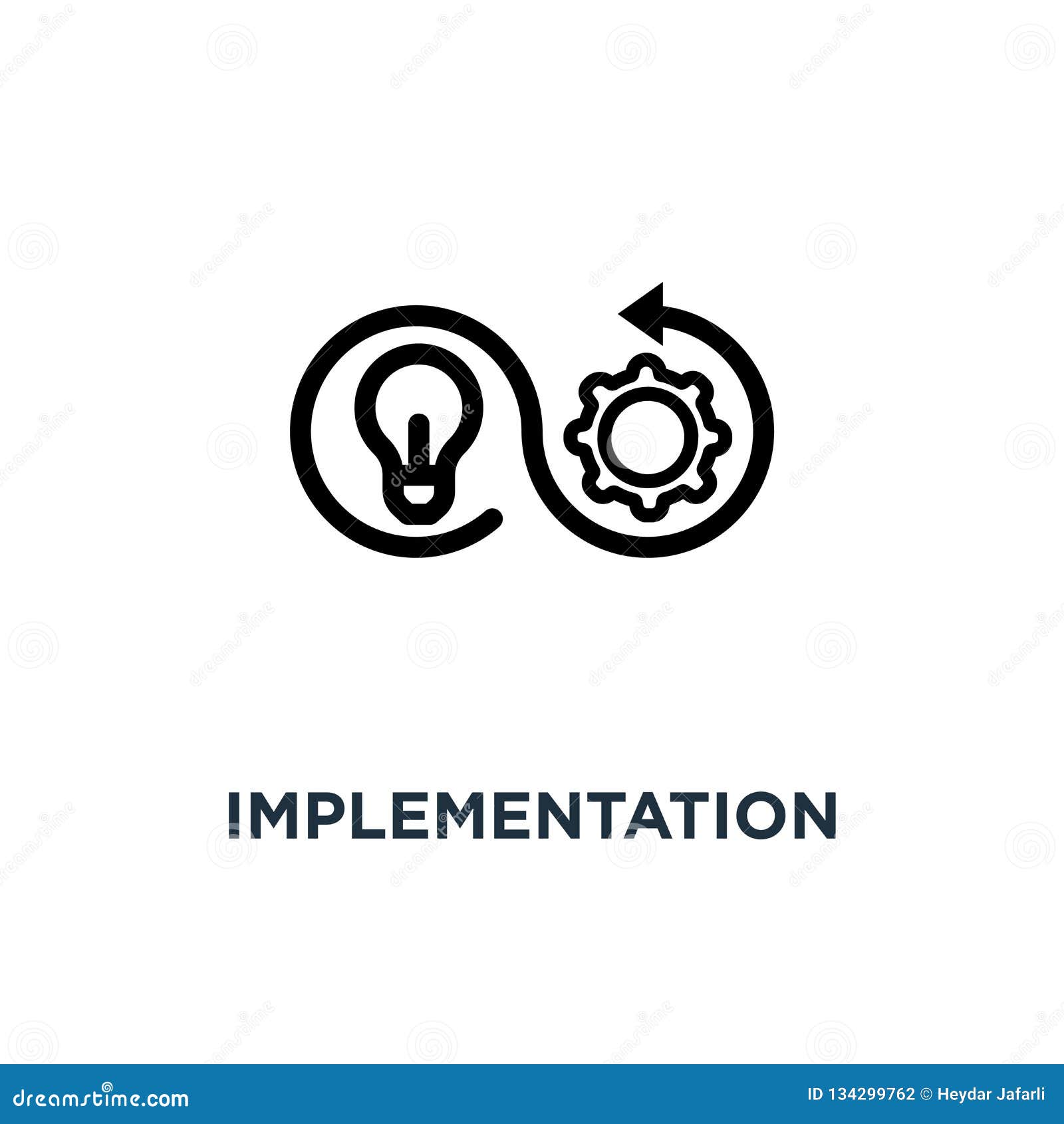 Implementation Icon Vector Illustration | CartoonDealer.com #88700602