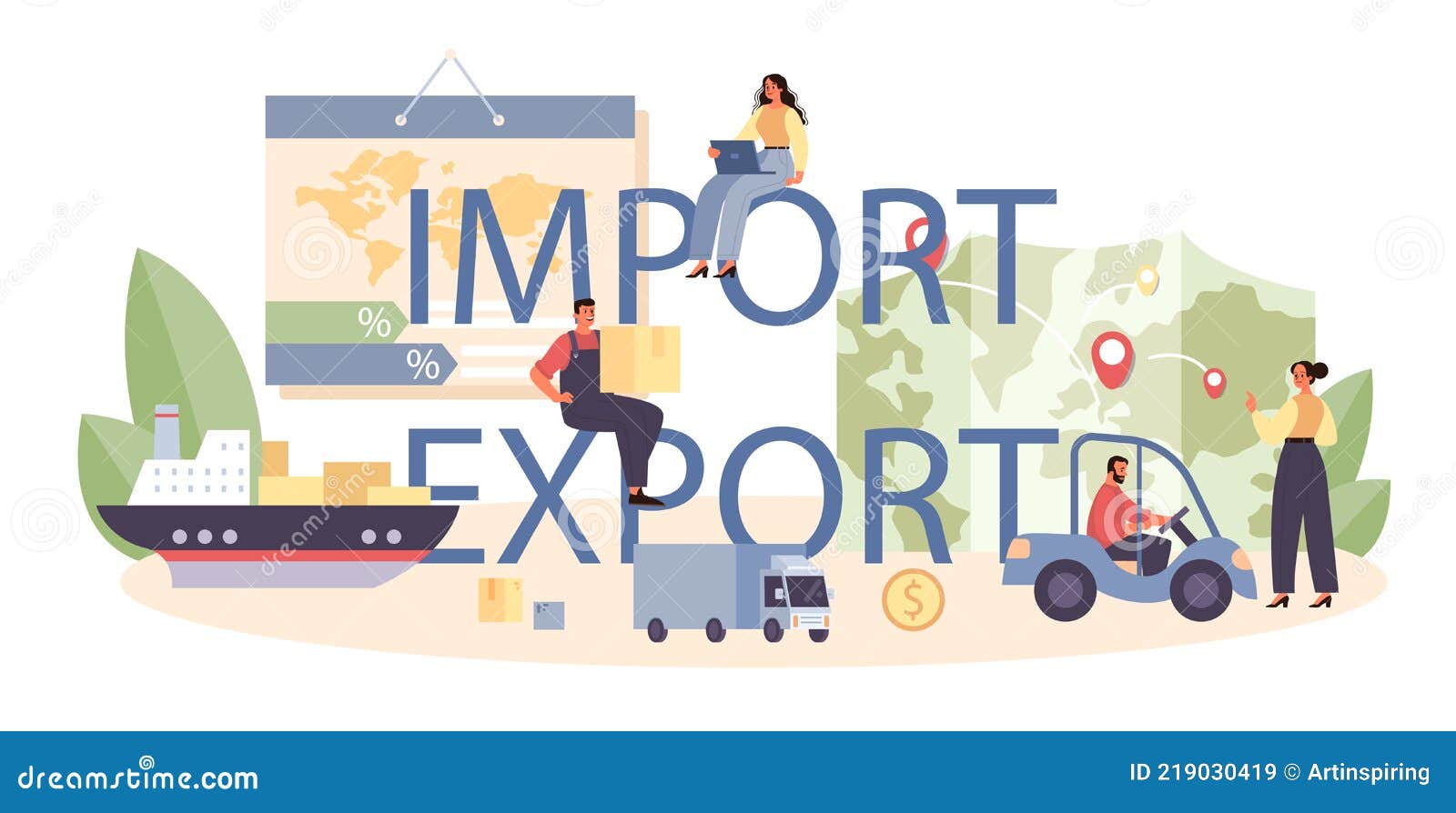 Freight Forwarder Concept Loader In Uniform Delivering A Cargo freight-forwarder-concept-loader-in-uniform-delivering-a-cargo