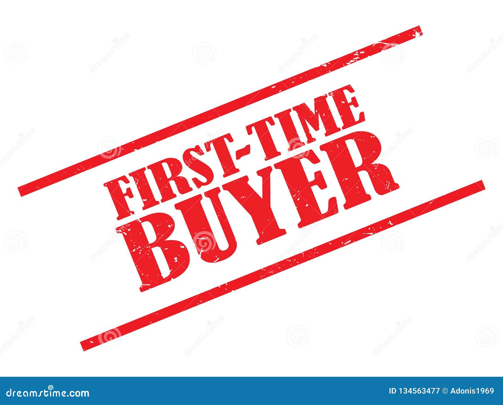 First time buyer stamp stock illustration. Illustration of ladder