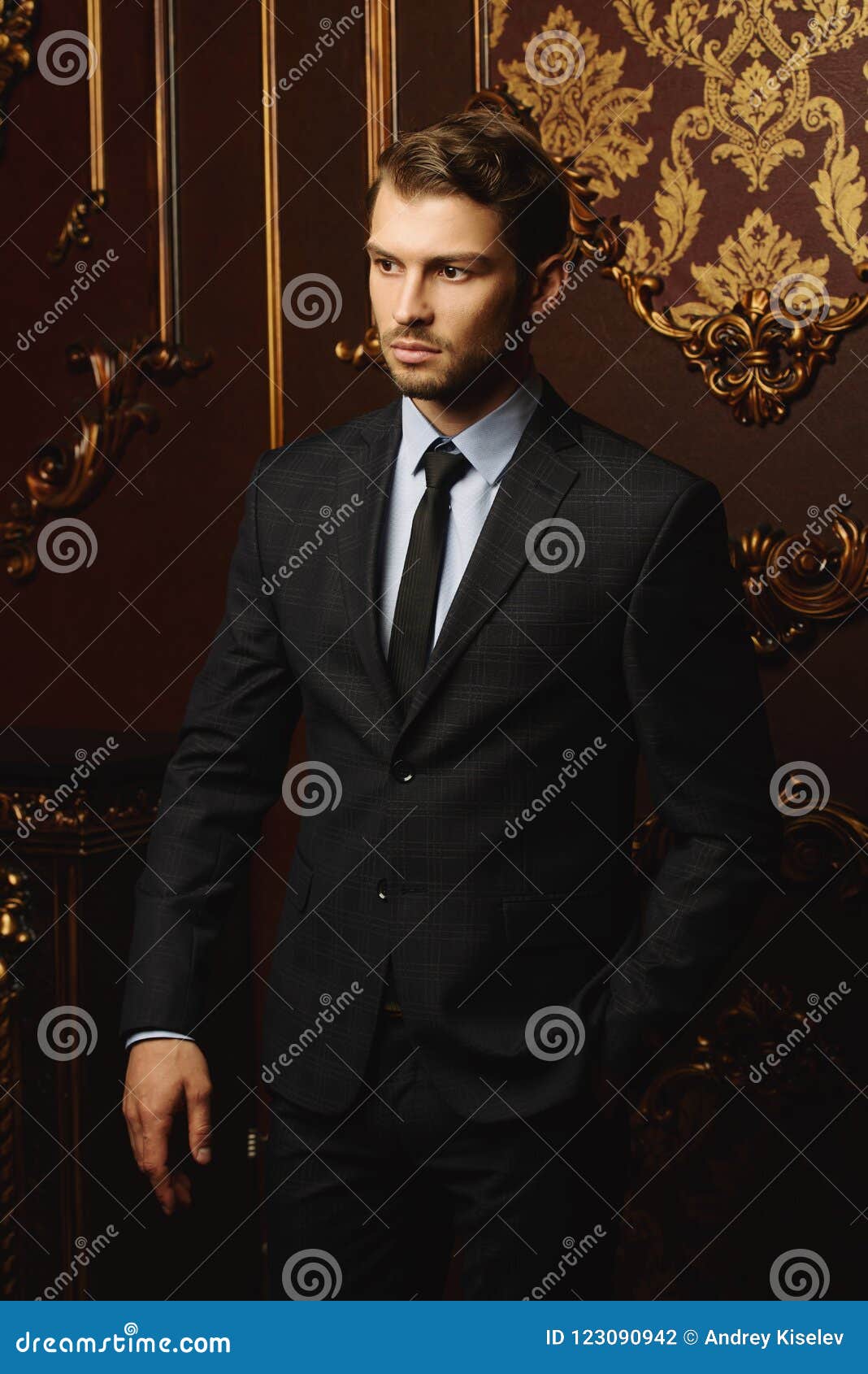 imposing man in suit