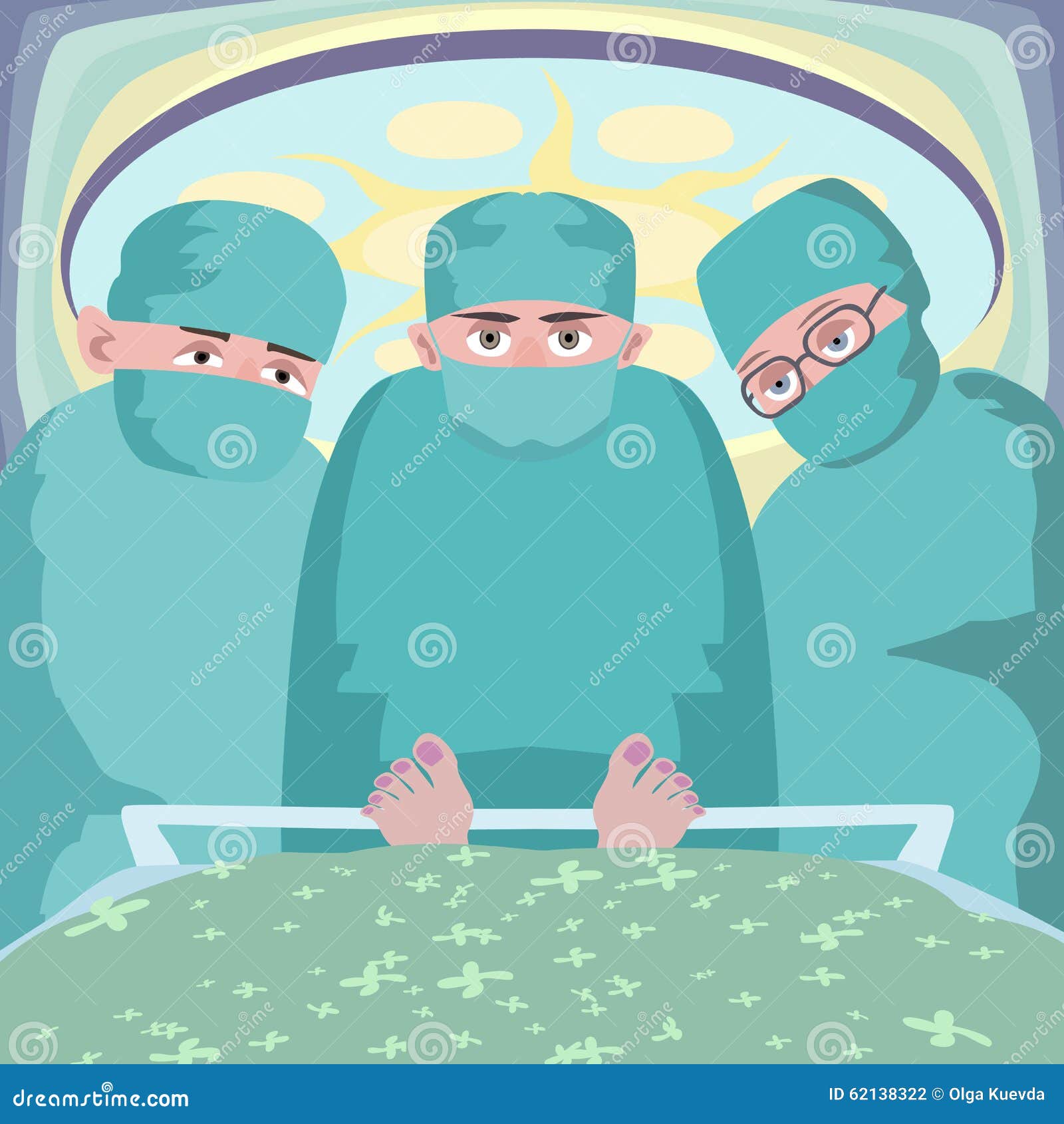 Impression of Patient at Operating Room Stock Vector - Illustration of  vector, surgery: 62138322