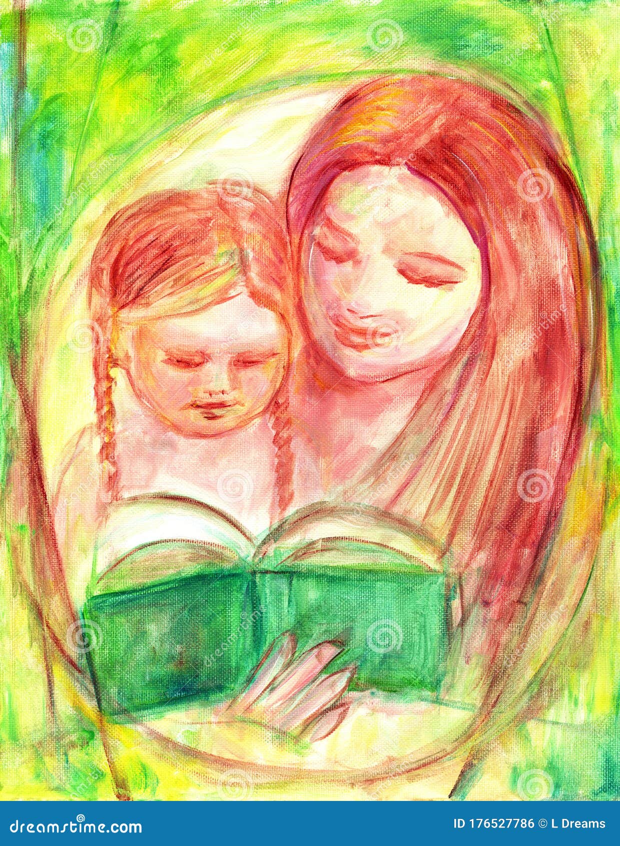 KIDS ART ~ LITTLE GIRL MOM Hug Motherhood childhood Razumov Modern Postcard 