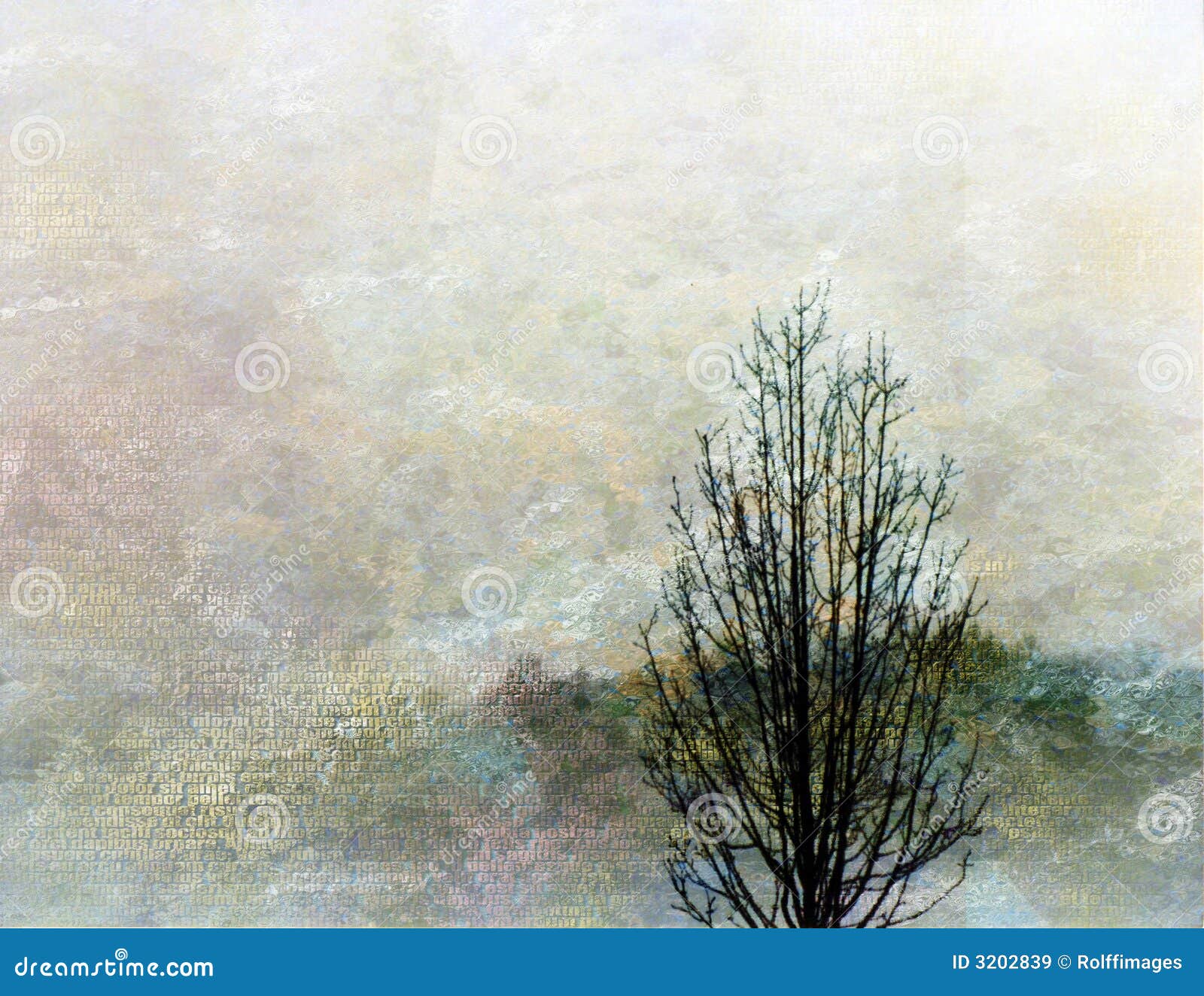 Impressionist Tree stock illustration. Illustration of texture 3202839