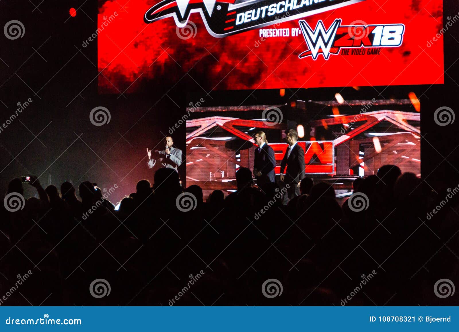 Impressions from the WWE Live Event during the WWE Live Tour 2017, Hamburg, Germany Editorial Photo