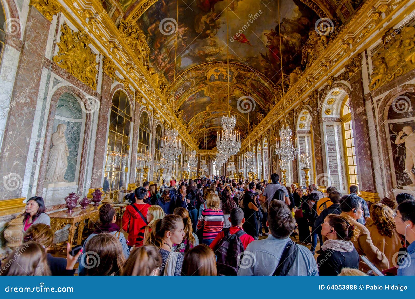 Impressive And Beautiful Hall Of Mirrors Editorial Stock Photo