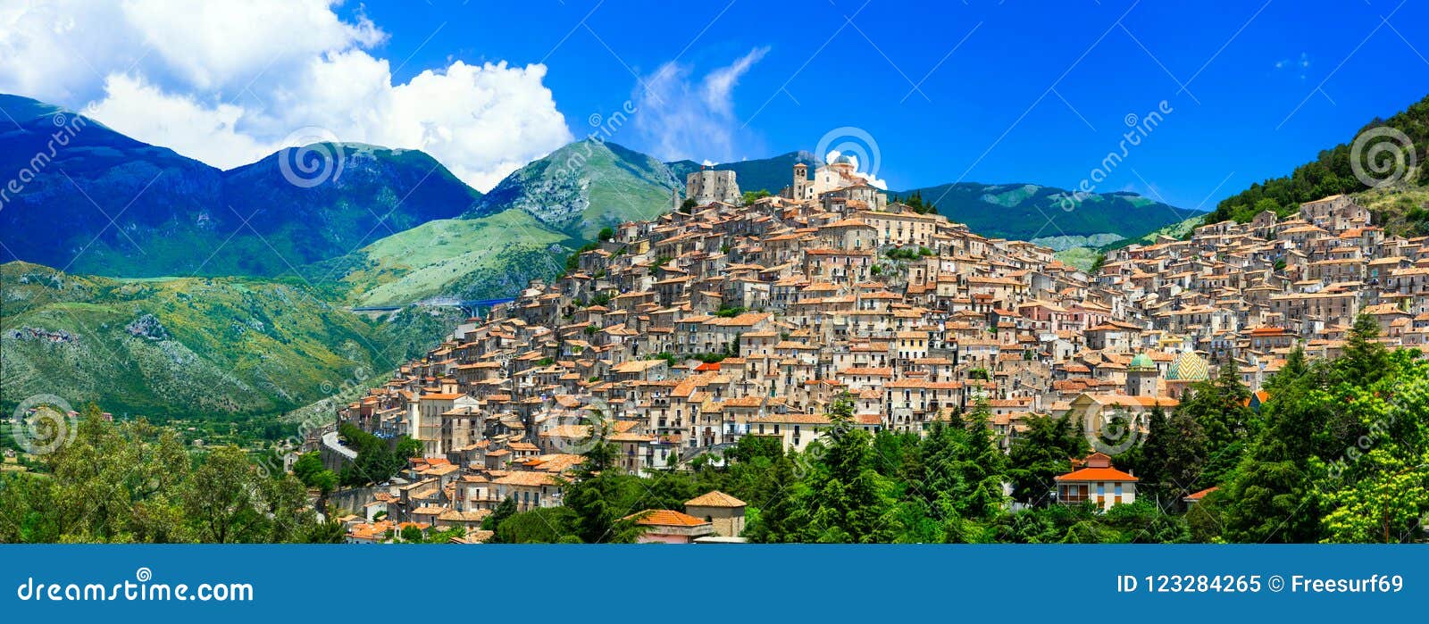 impressive morano calabro village,calabria,italy.