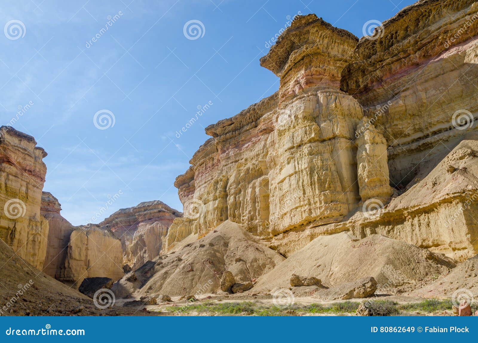 impressive natural canyon in the namibe desert of angola