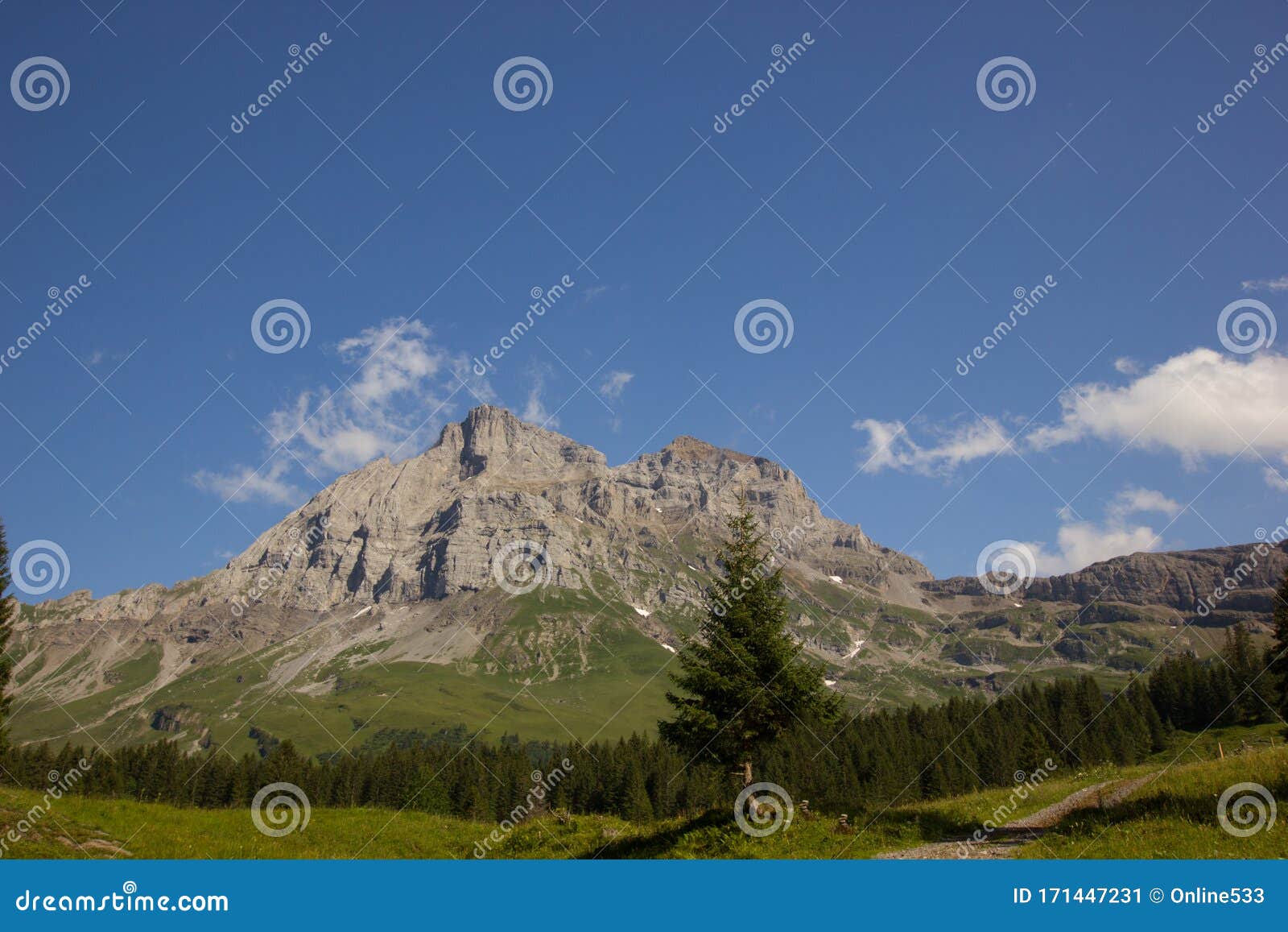 Impressive View To The Uri Rotstock At Dusk Stock Image Image Of Background Summer 171447231