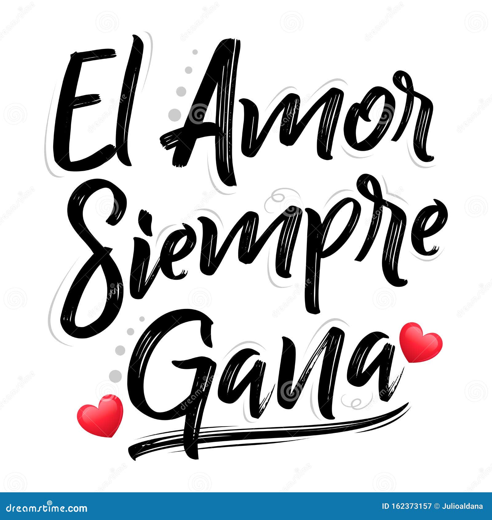 el amor siempre gana, love always wins spanish text,  lettering .