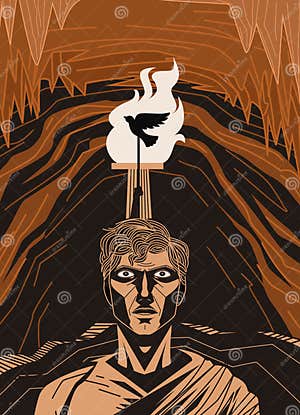 Plato s Allegory Of The Cave Stock Photo CartoonDealer 138793344