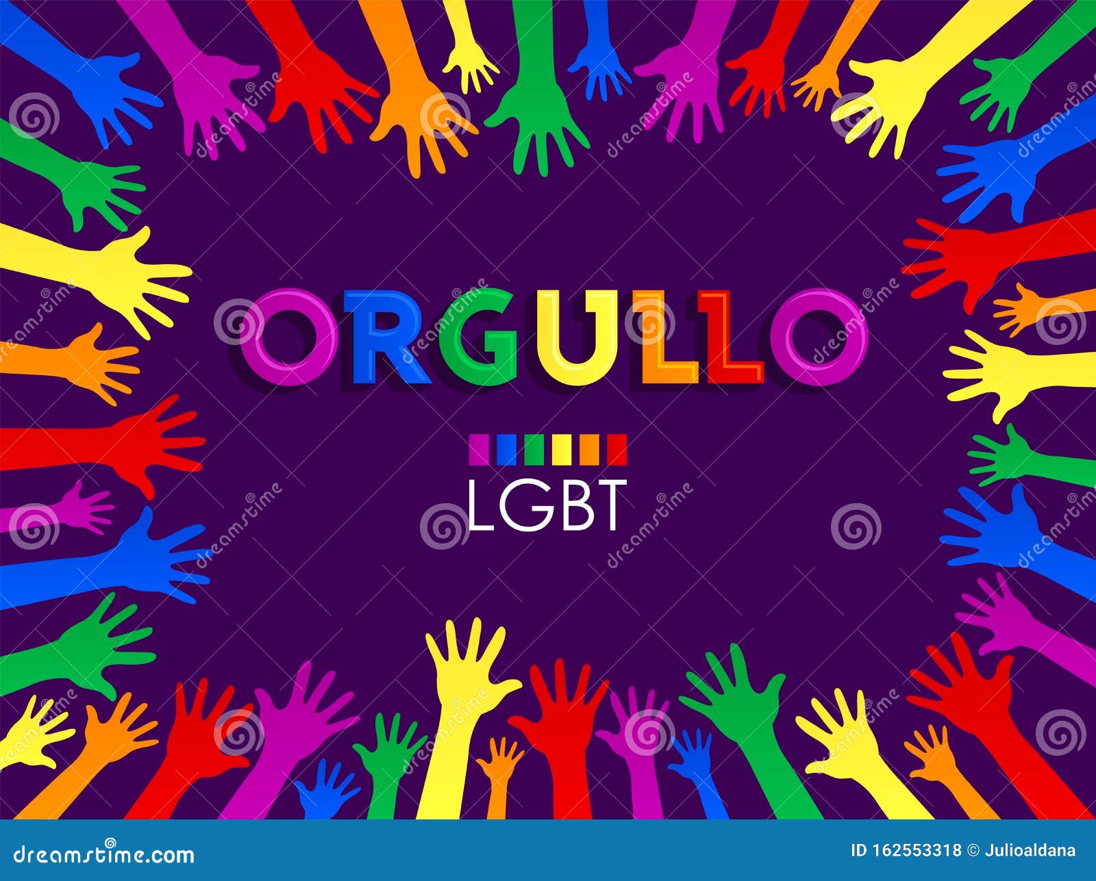 orgullo, pride spanish text lgbt support  banner .