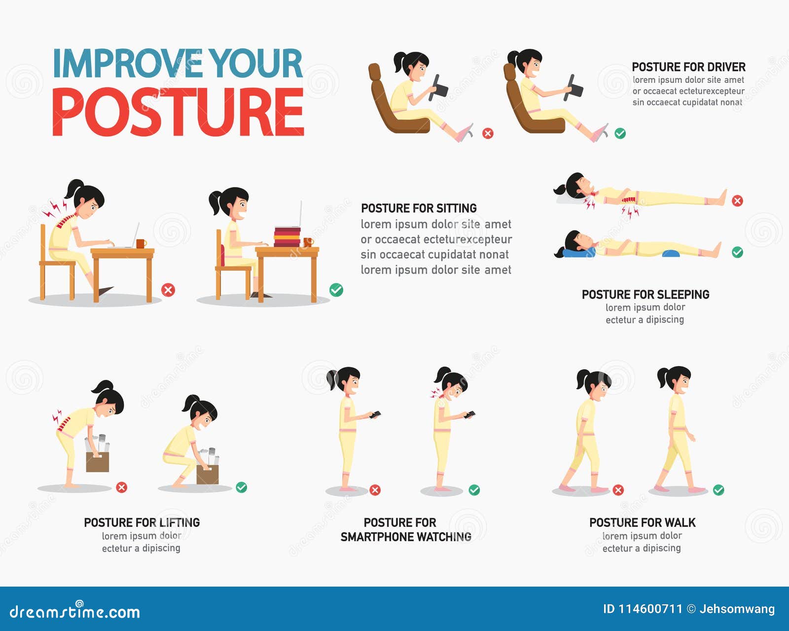 improve your posture infographic