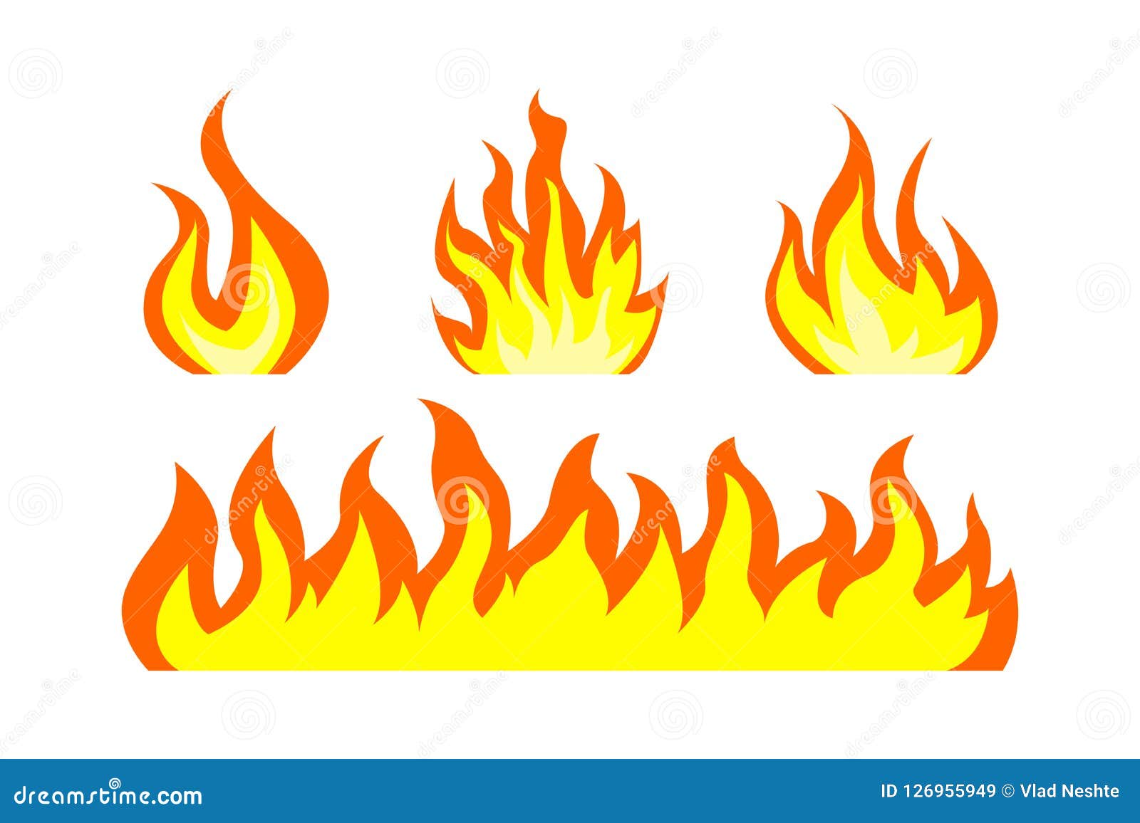 Incêndio Chama Da Fogueira Do Fogo Uma Faixa Da Chama Do Fogo