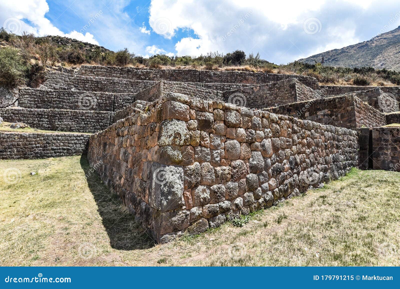 Tipon Archaeological Site, Just South of Cusco, Peru Stock Image ...