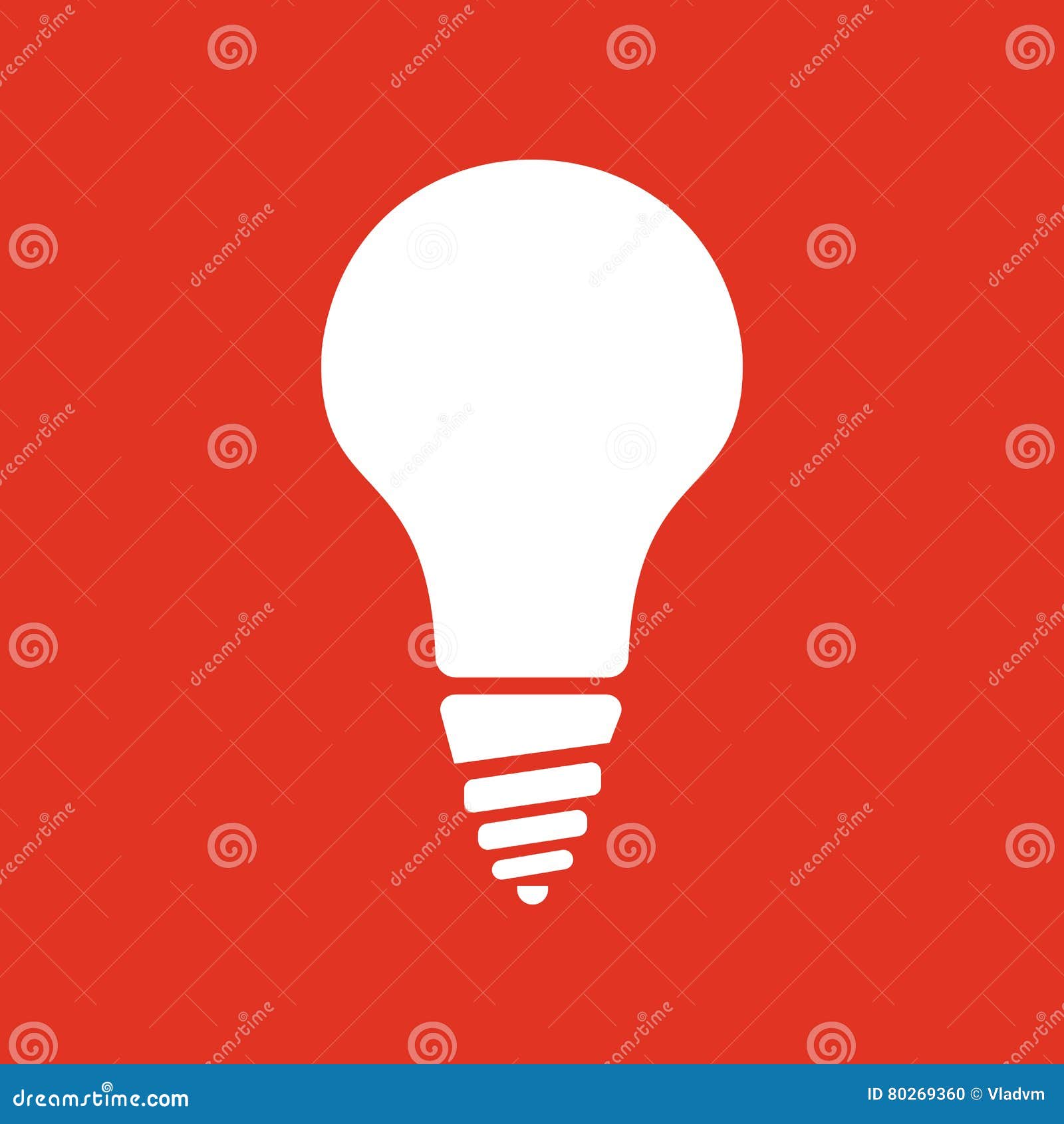 The Incandescent Lamp Icon. Lamp and Bulb, Lightbulb, Filament Lamp