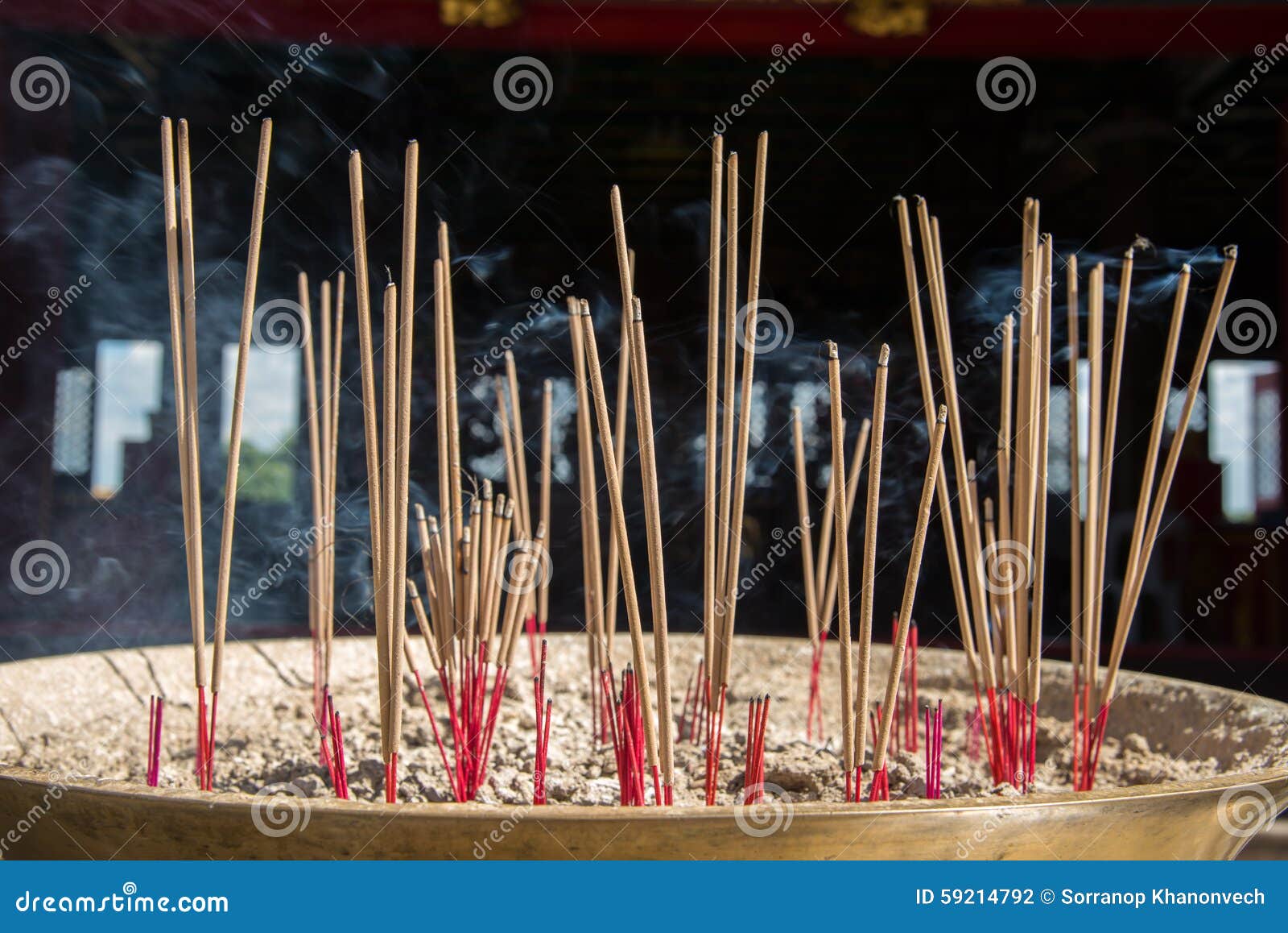 Incense at the altar stock photo. Image of burning, travel 59214792