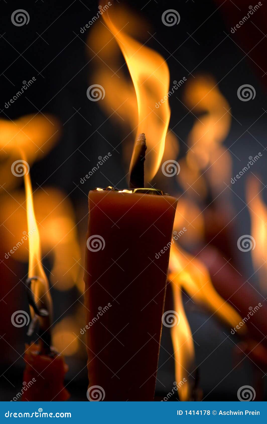 Incense being burned stock photo. Image of smokey, flames 1414178
