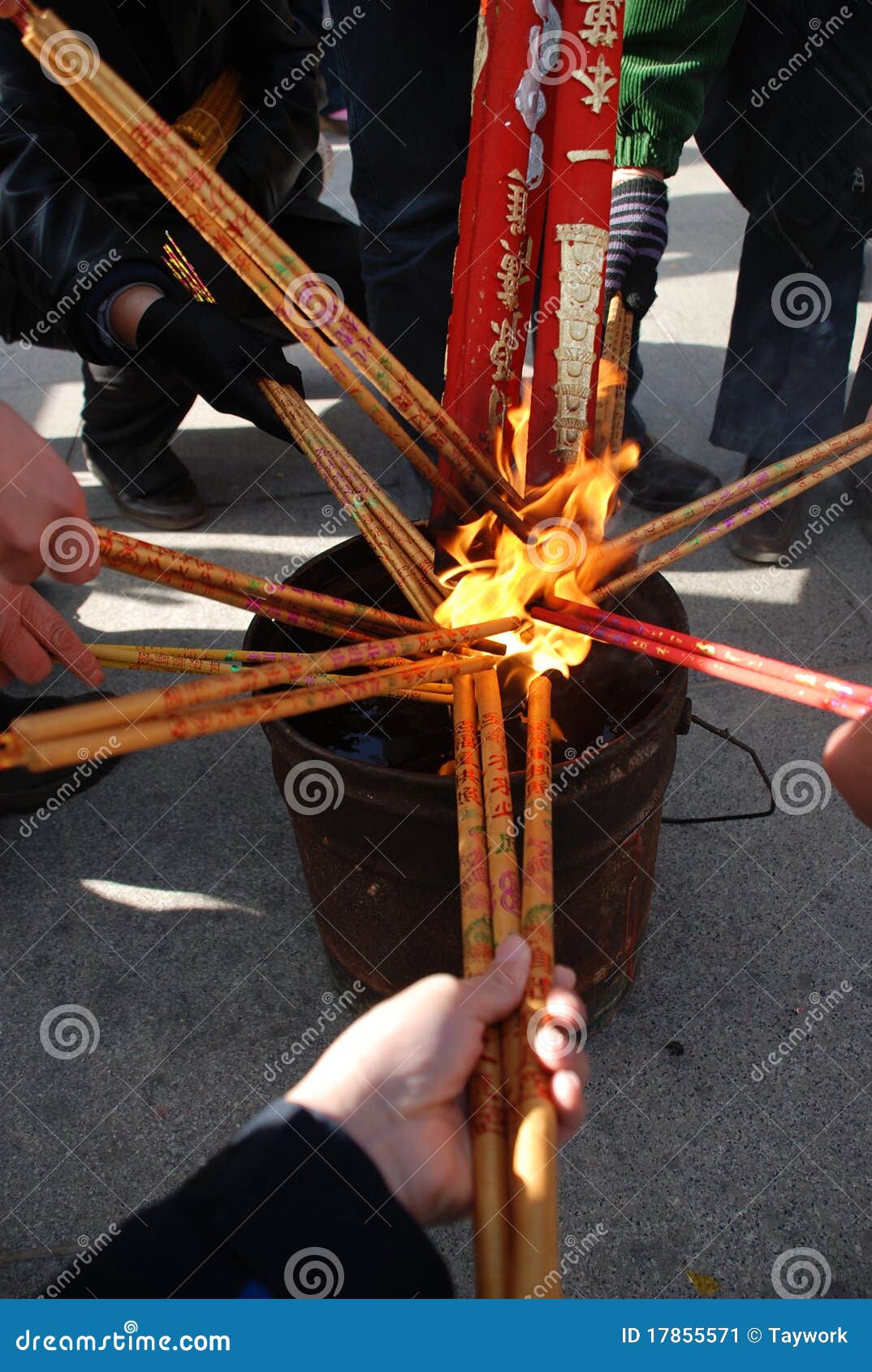 Incense in China stock image. Image of combine, hope 17855571