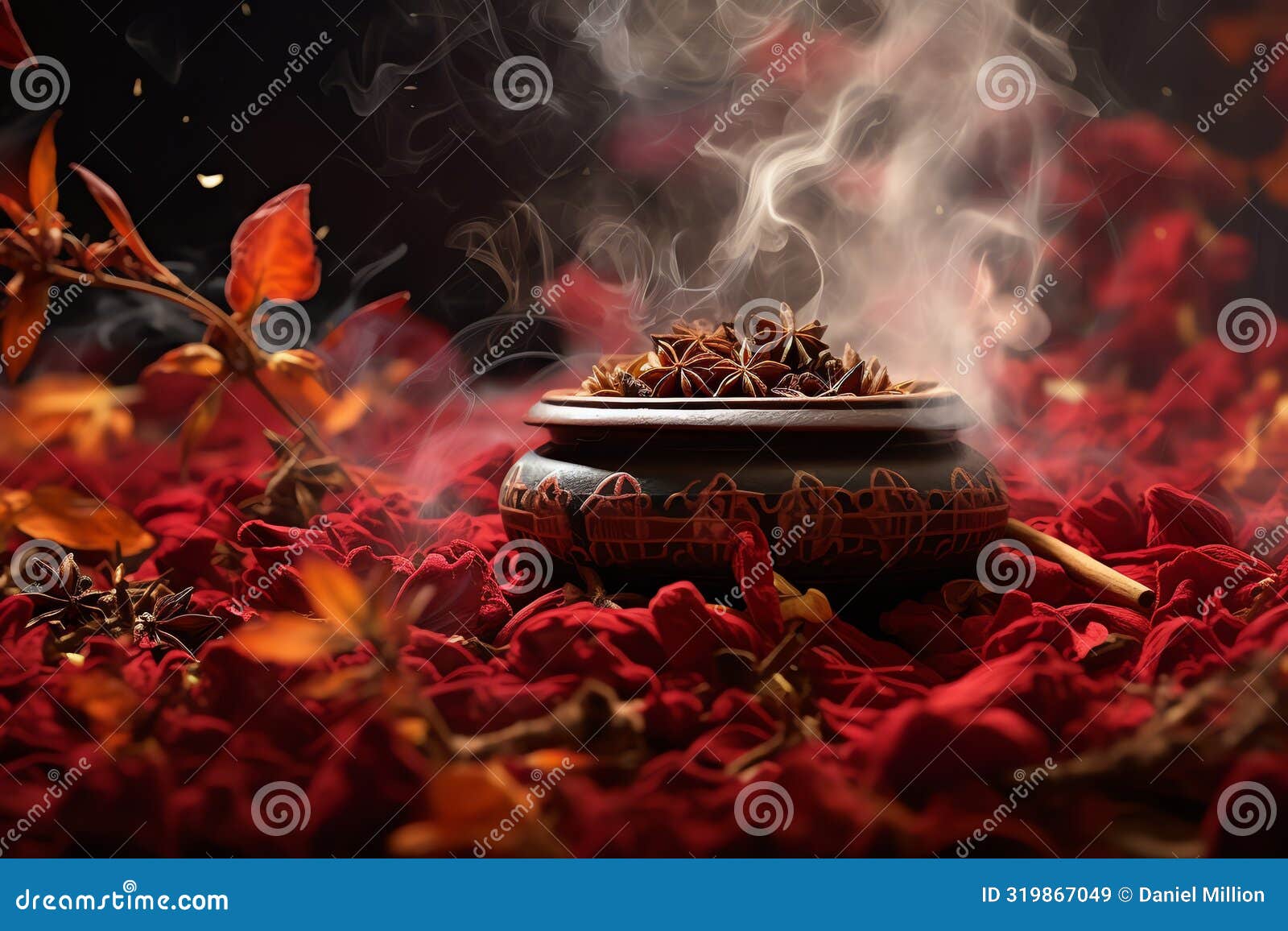 incense chinese new year background