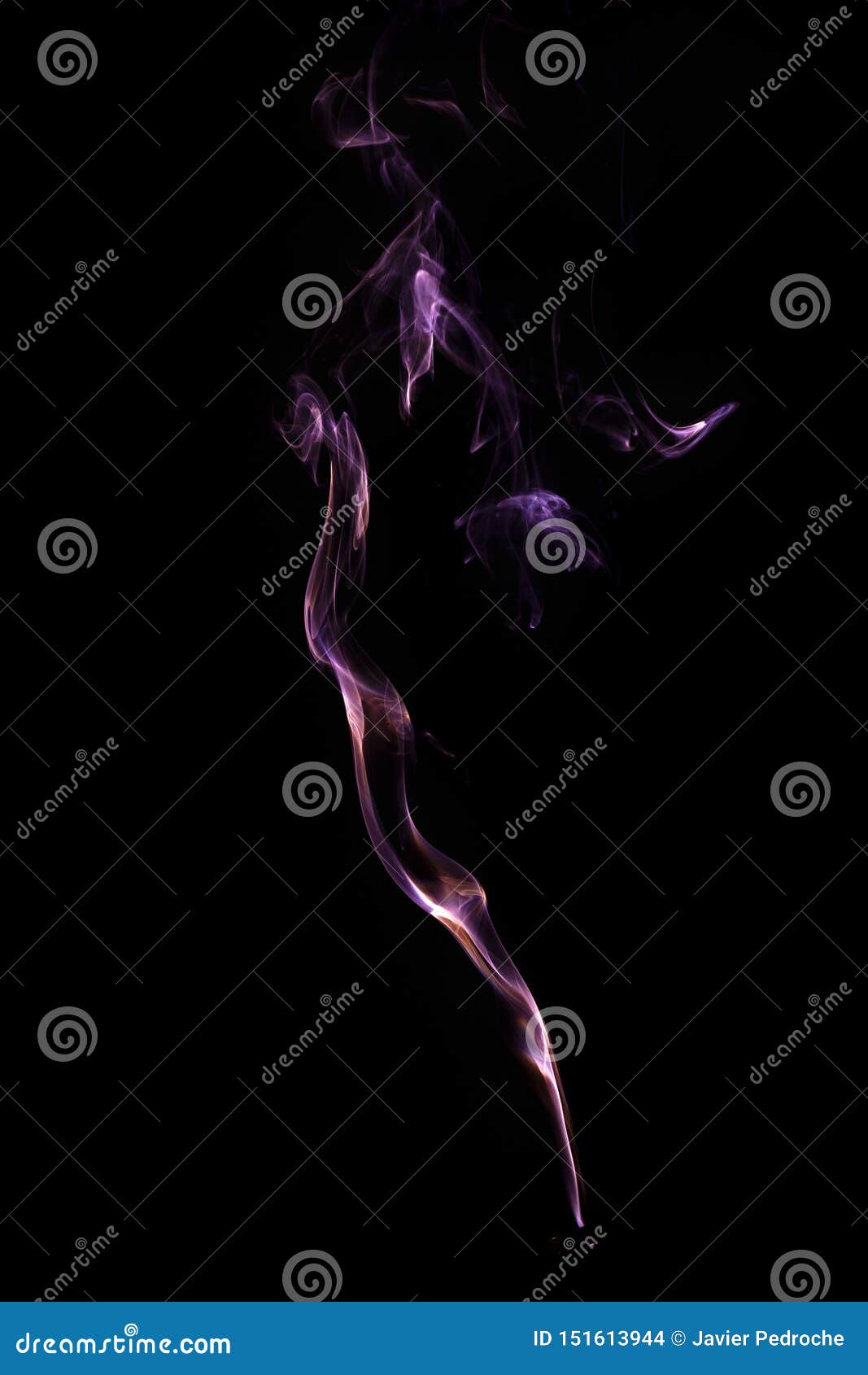 Incense smoke illuminated stock photo. Image of chemistry 151613944
