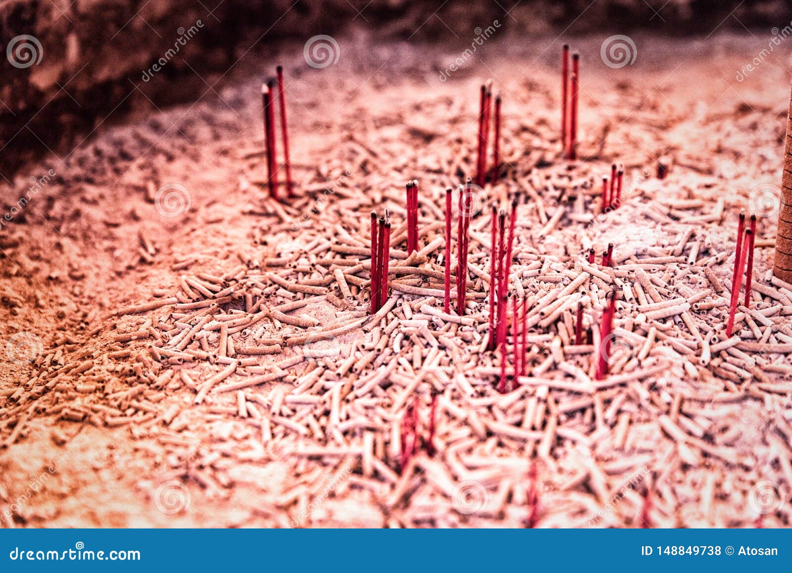 Incense sticks burning stock photo. Image of material 148849738