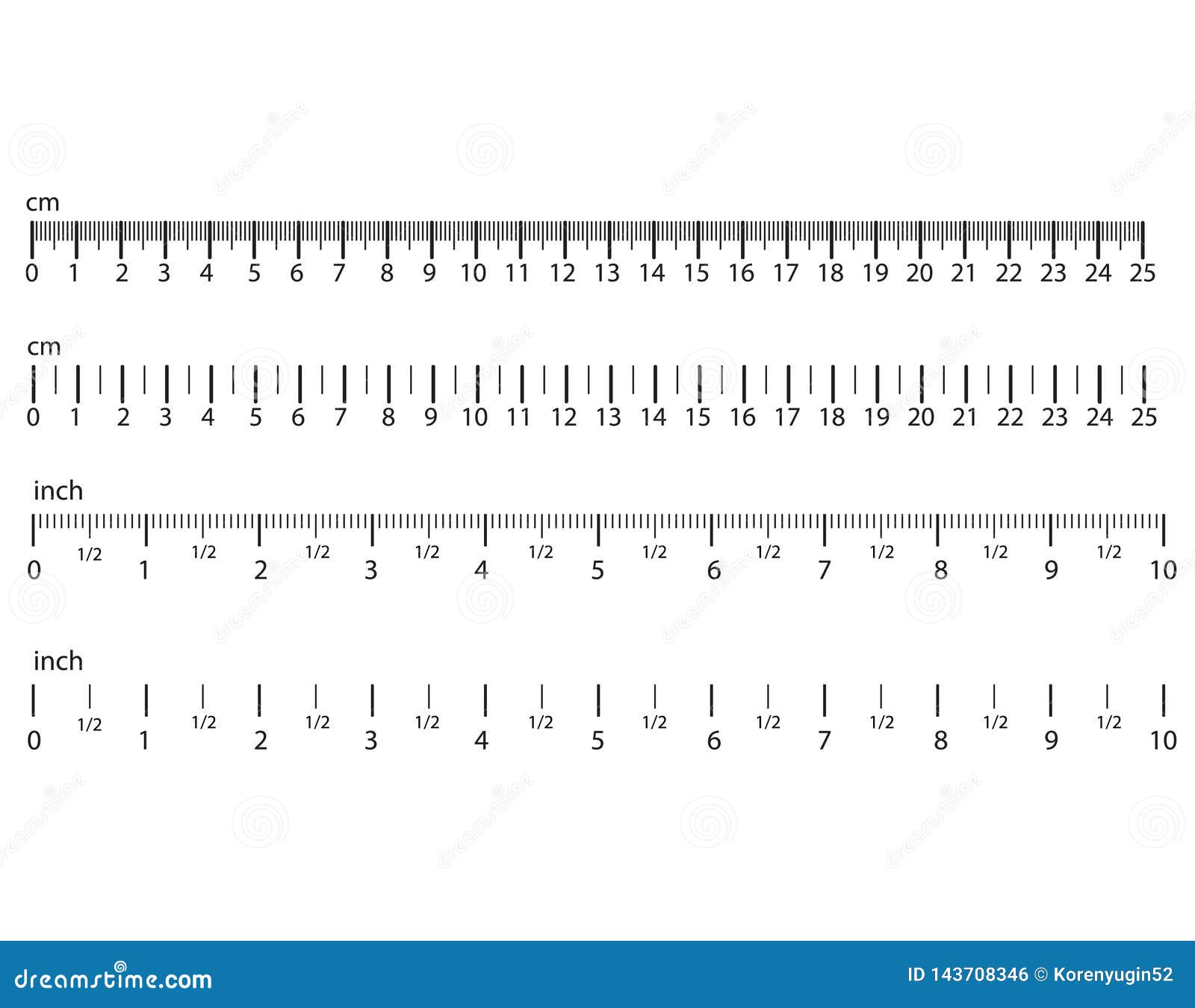 inch and metric rulers. centimeters and inches measuring scale cm metrics indicator. precision measurement centimeter icon tools