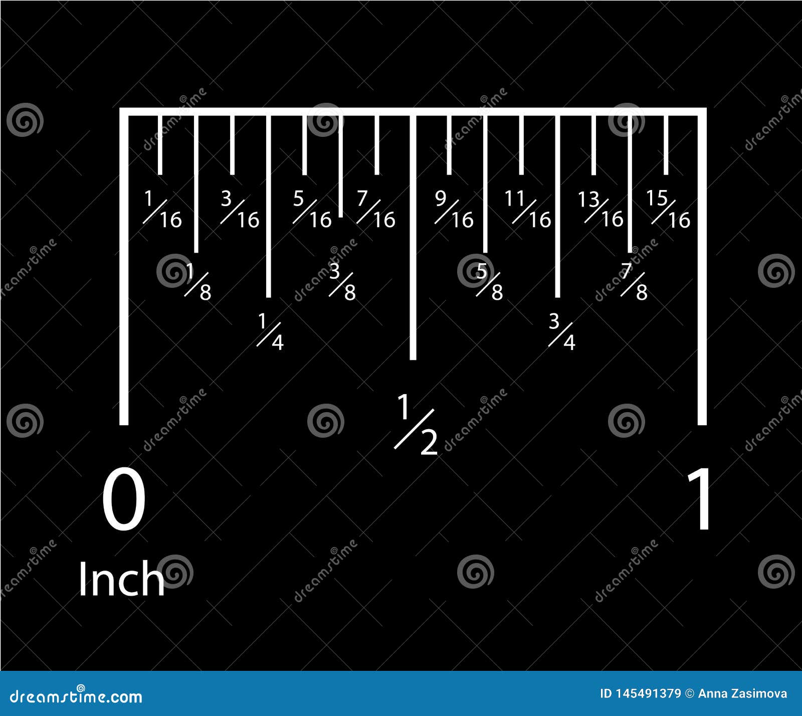 Set Of Rulers Inches And Centimeters Vector Illustration Isolated On