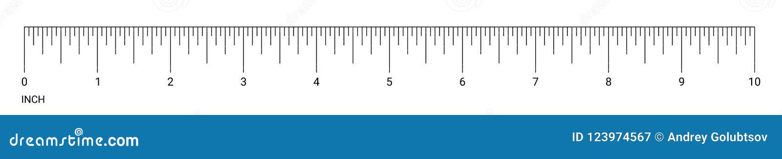 Inches Chart Ruler