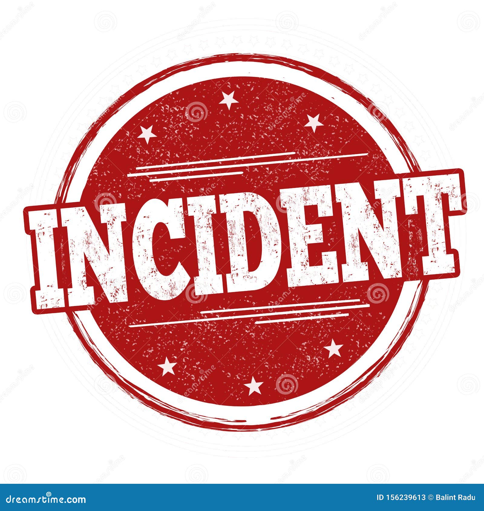 incident sign or stamp