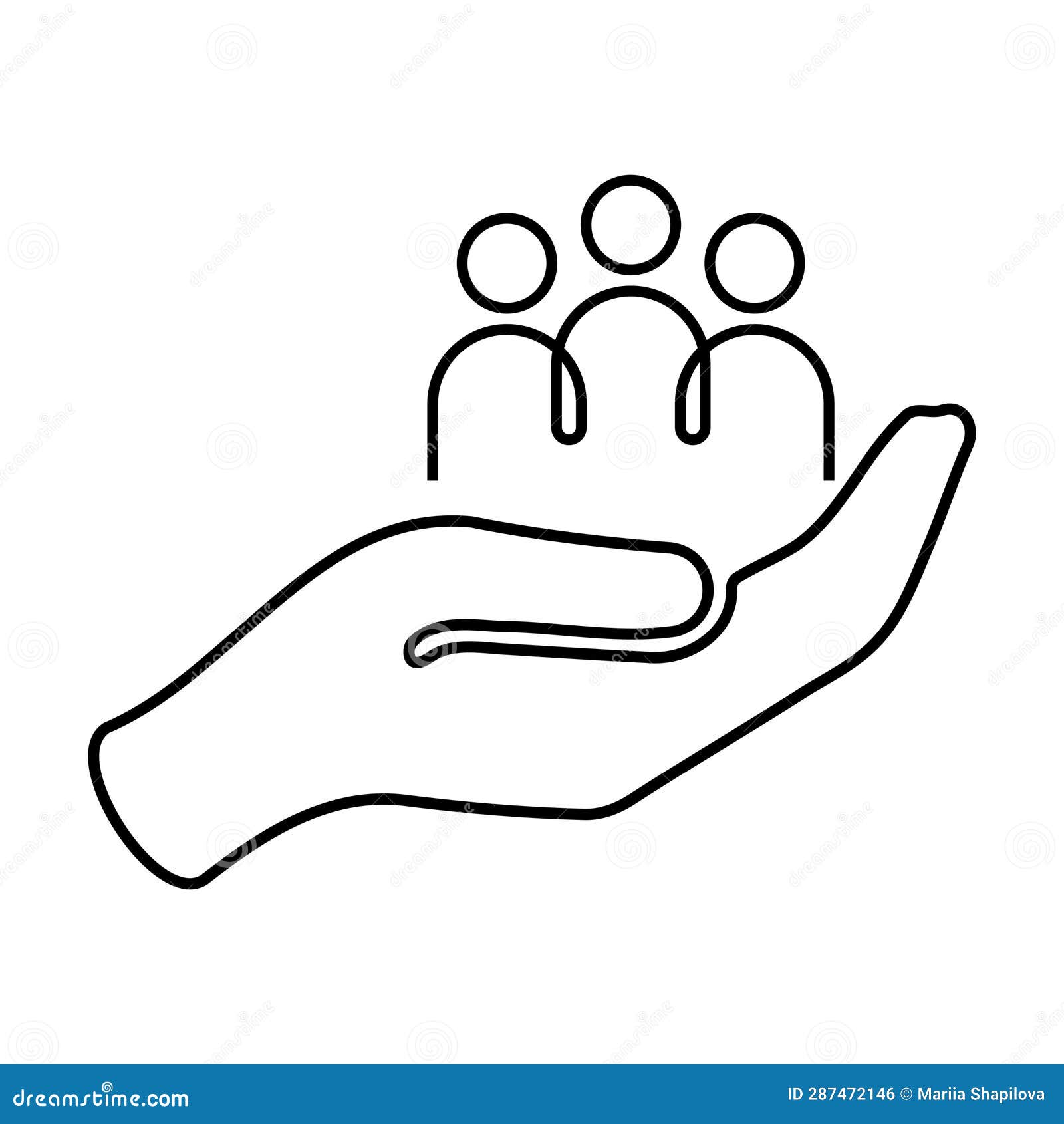 inclusion social equity line icon