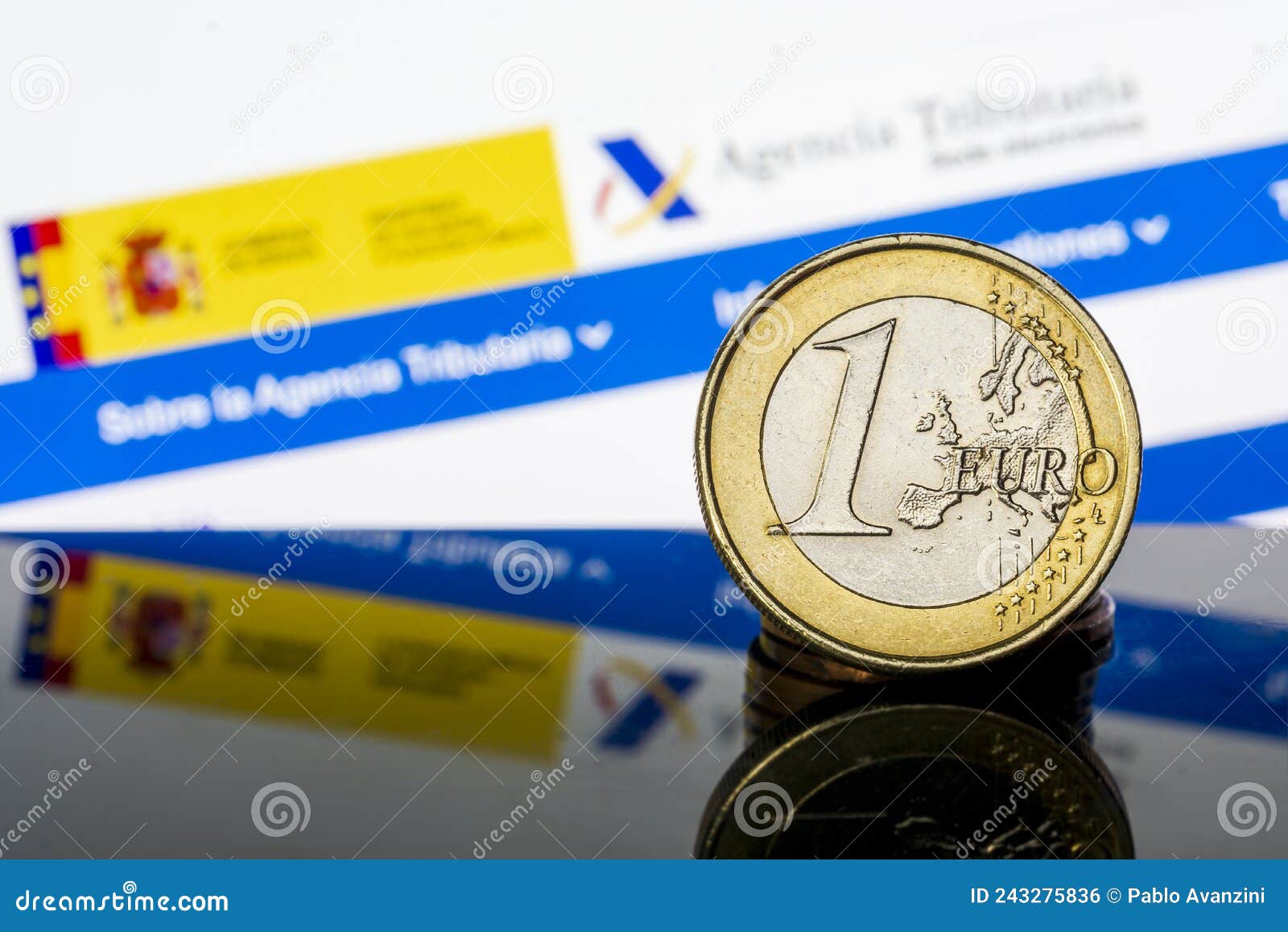 income tax campaign spain. euro coin irpf web background. declaracion de la renta macro