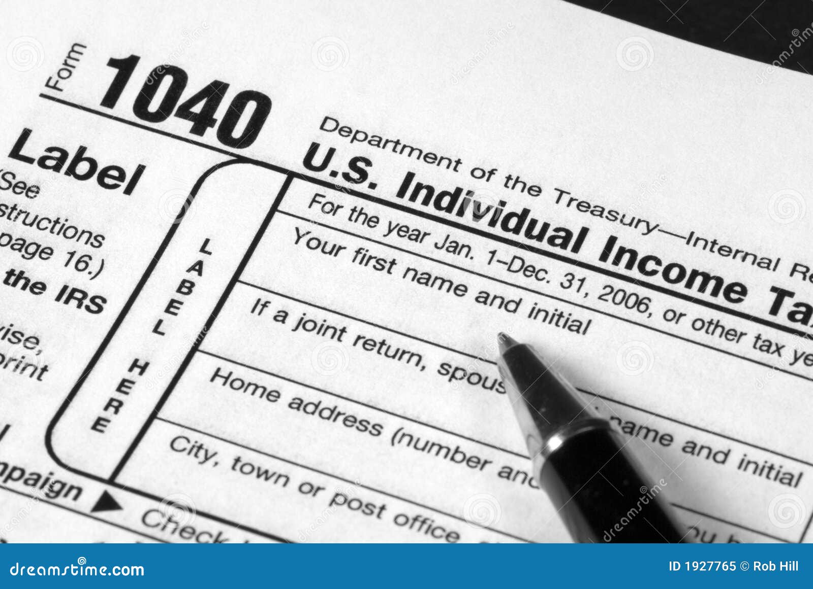 Tax Form stock image. Image of deadline, taxes