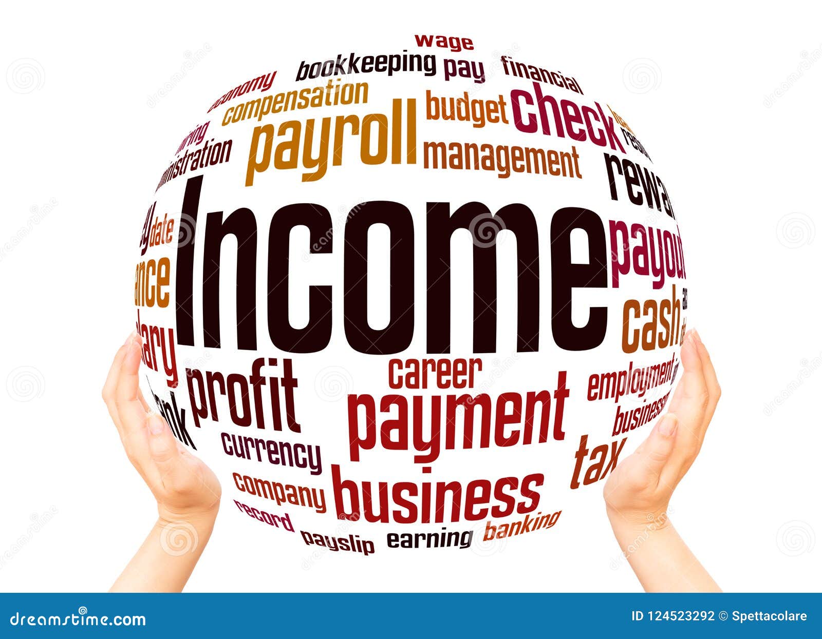 Word Cloud Sphere Concept Stock Illustration Illustration of