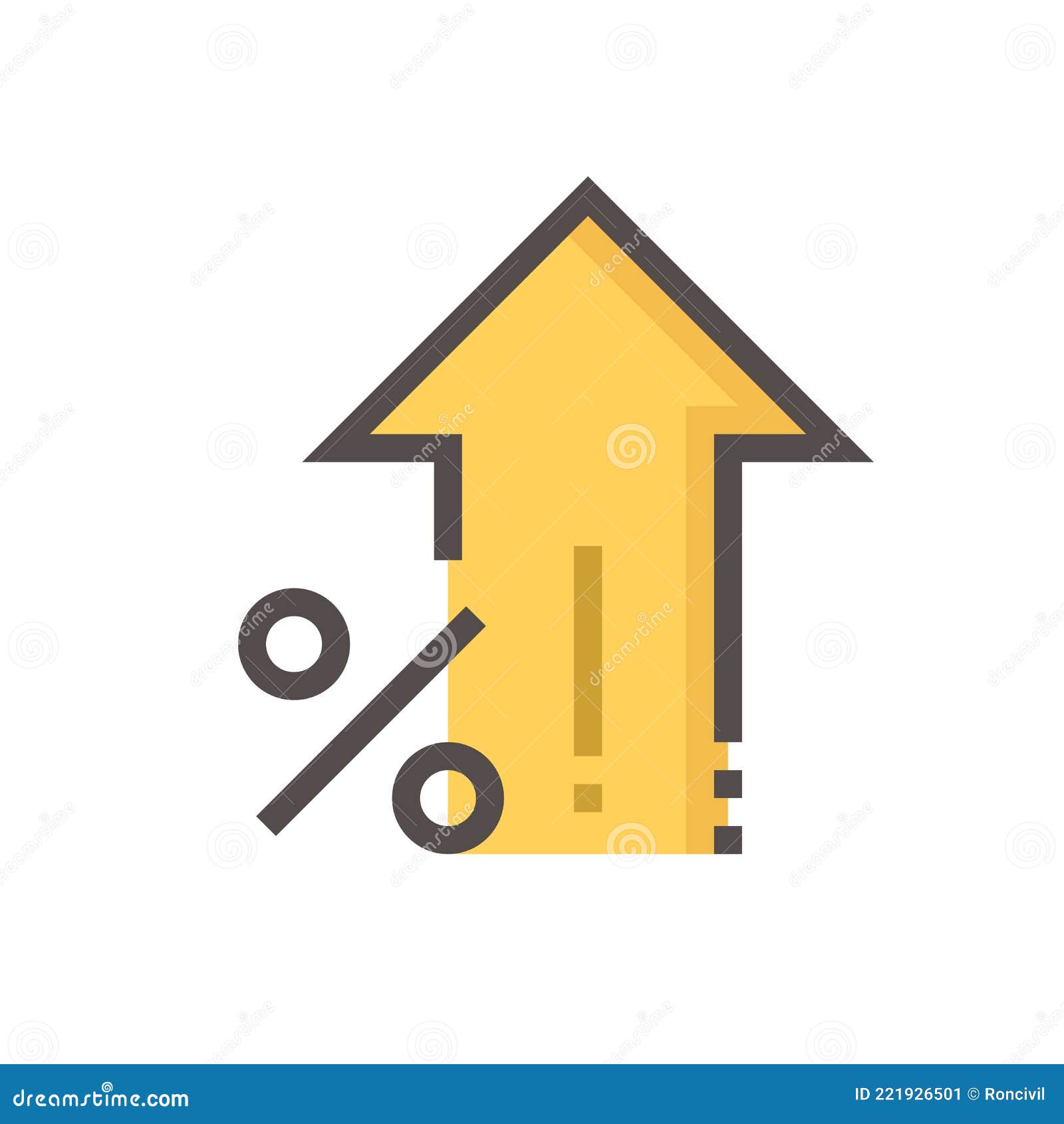 Percent Increase Vector Design. 48x48 Pixel Perfect And Editable Line ...