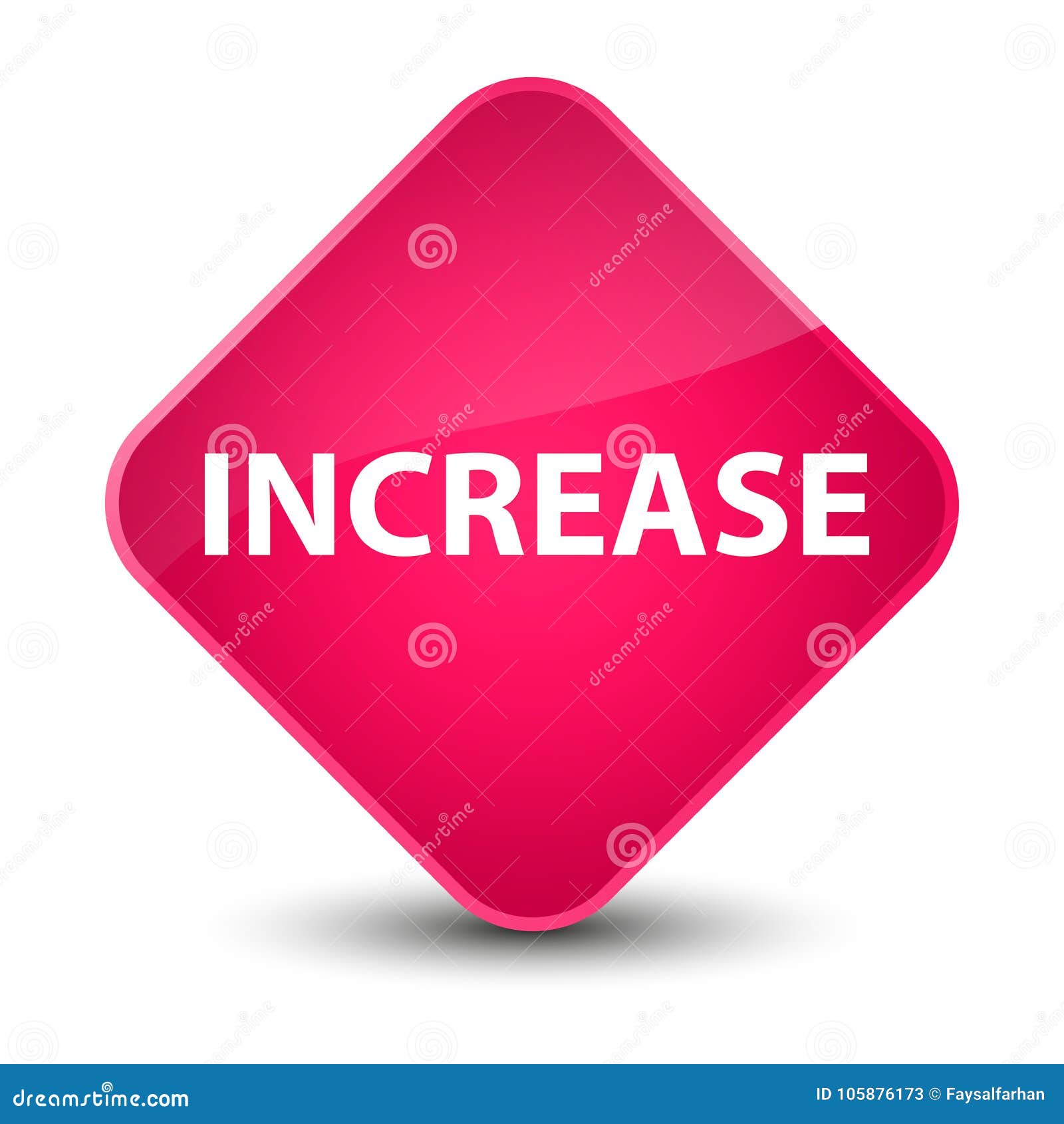 Increase Elegant Pink Diamond Button Stock Illustration - Illustration ...