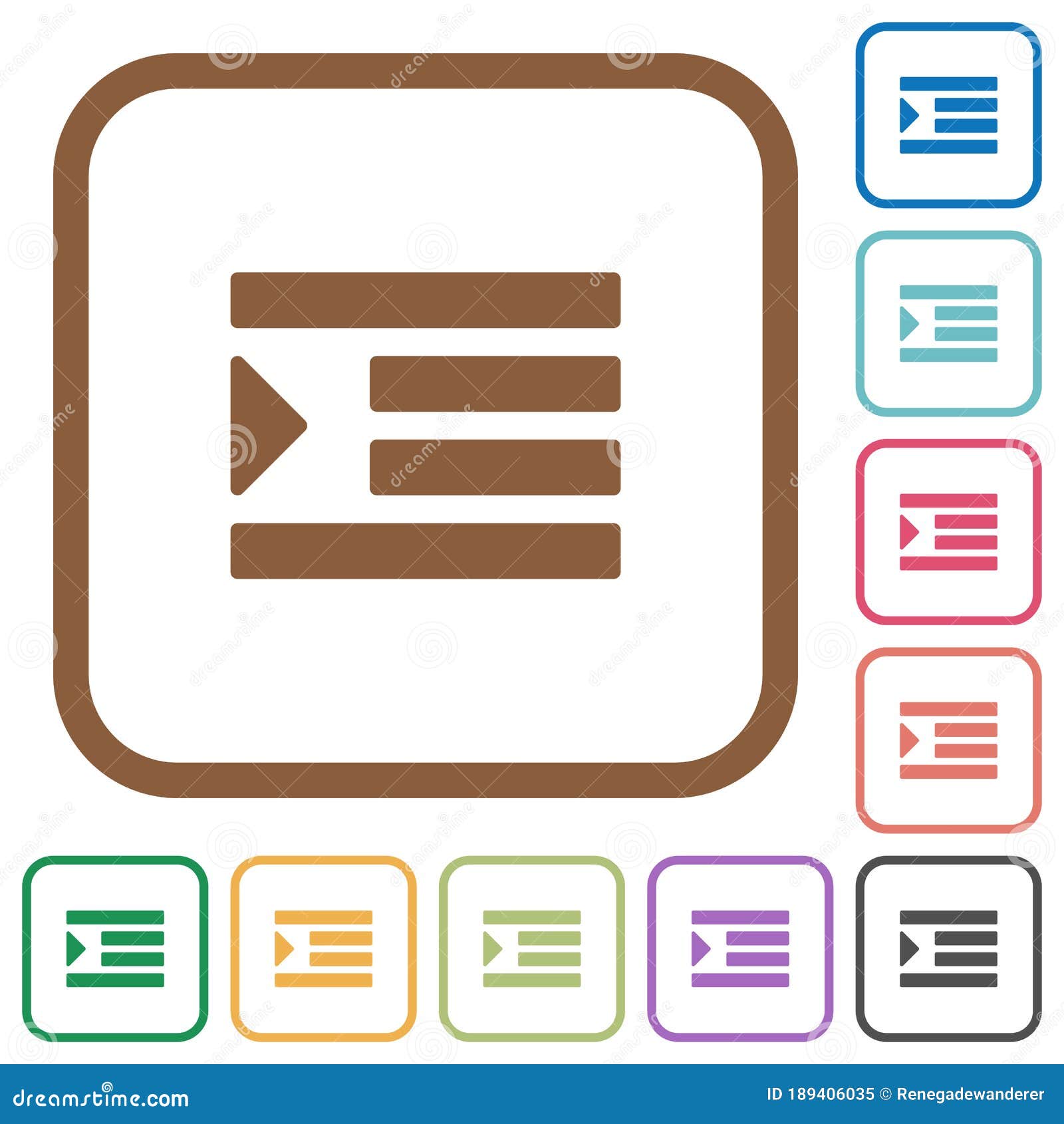 increase text indentation simple icons