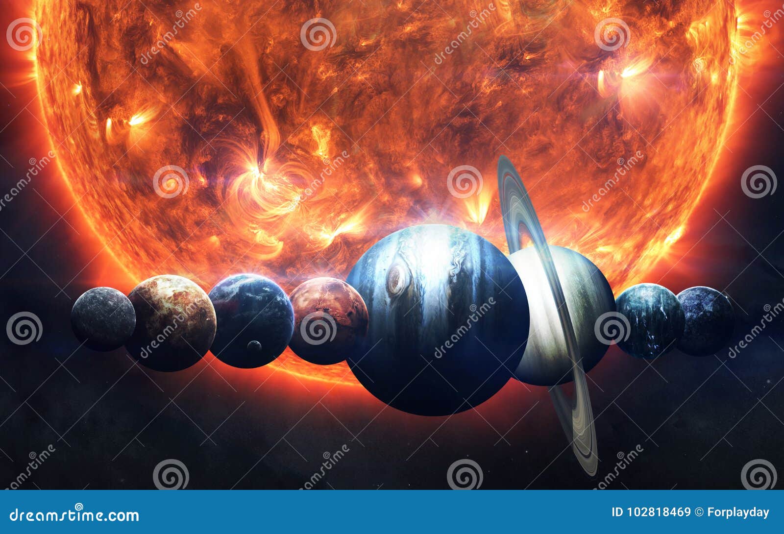 Science Fiction Space Wallpaper, Incredibly Beautiful Planets, Galaxies.  Elements of this Image Furnished by NASA Stock Image - Image of celestial,  earth: 102818469