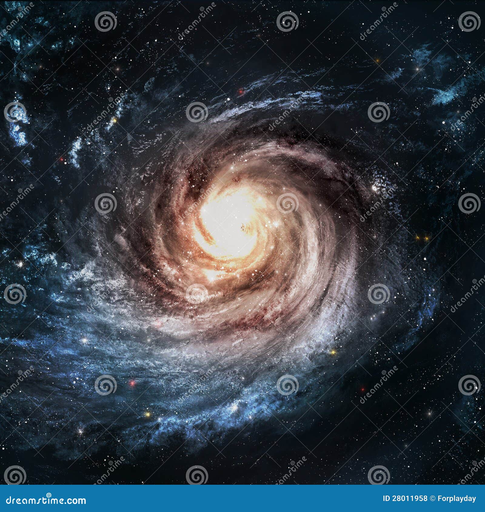 incredibly beautiful spiral galaxy somewhere in