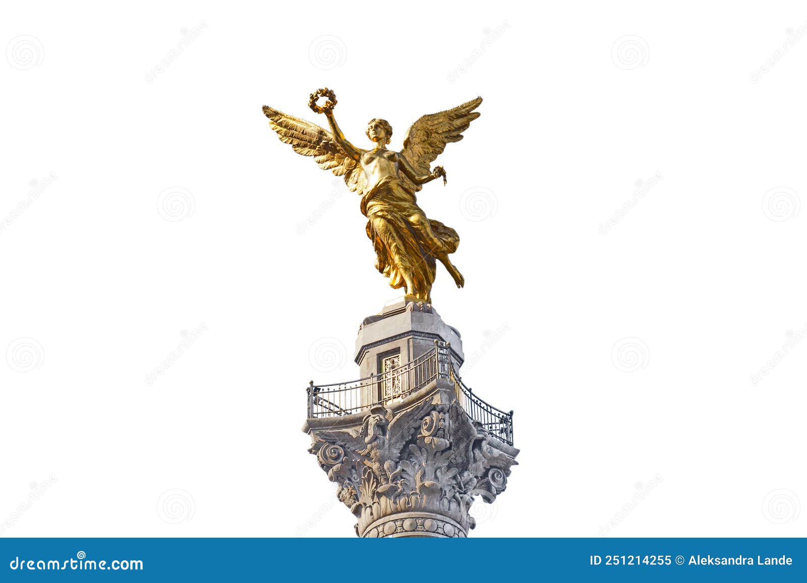 independence angel statue located in paseo de la reforma avenue