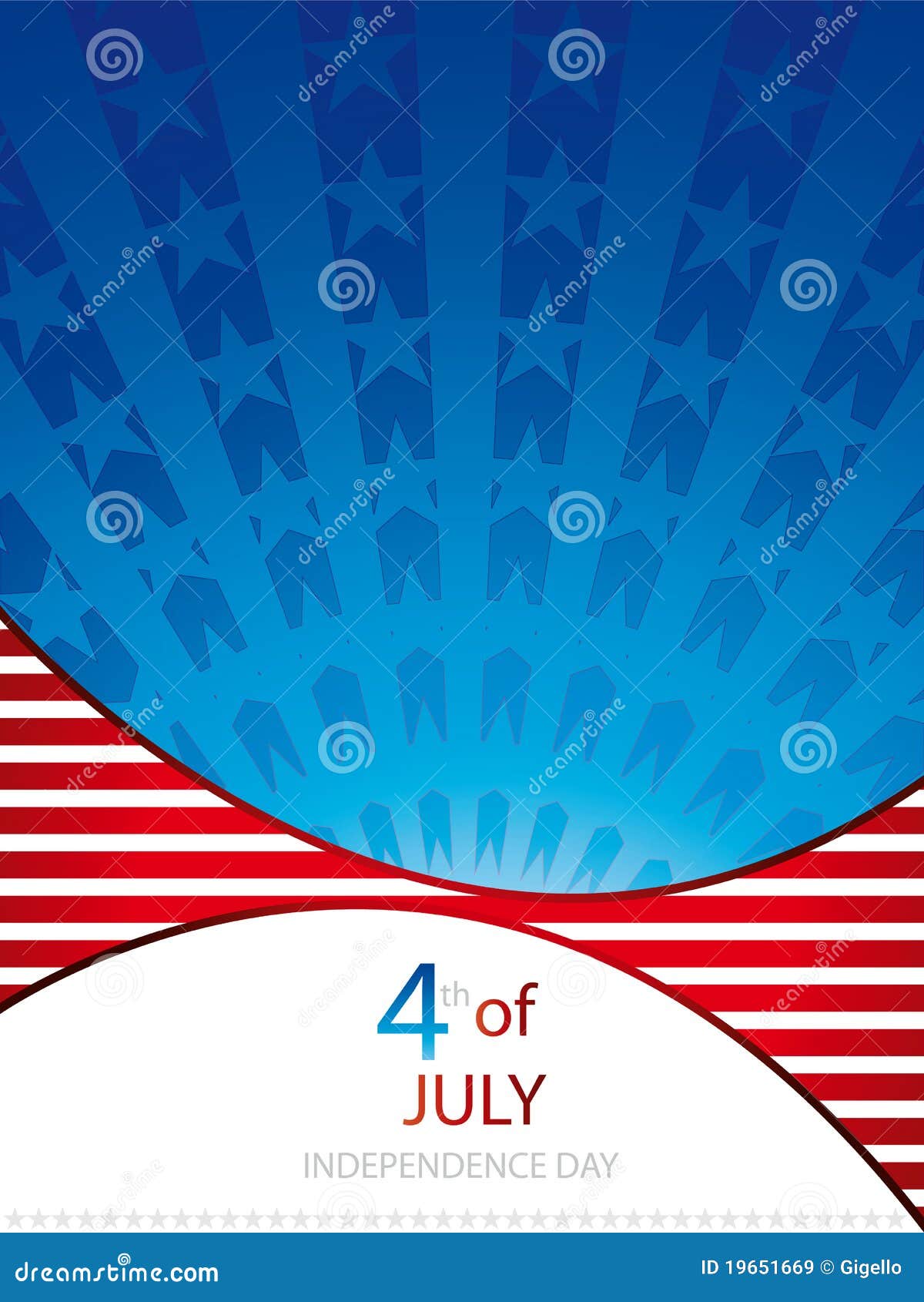 Independence Day Background Stock Vector - Illustration of national