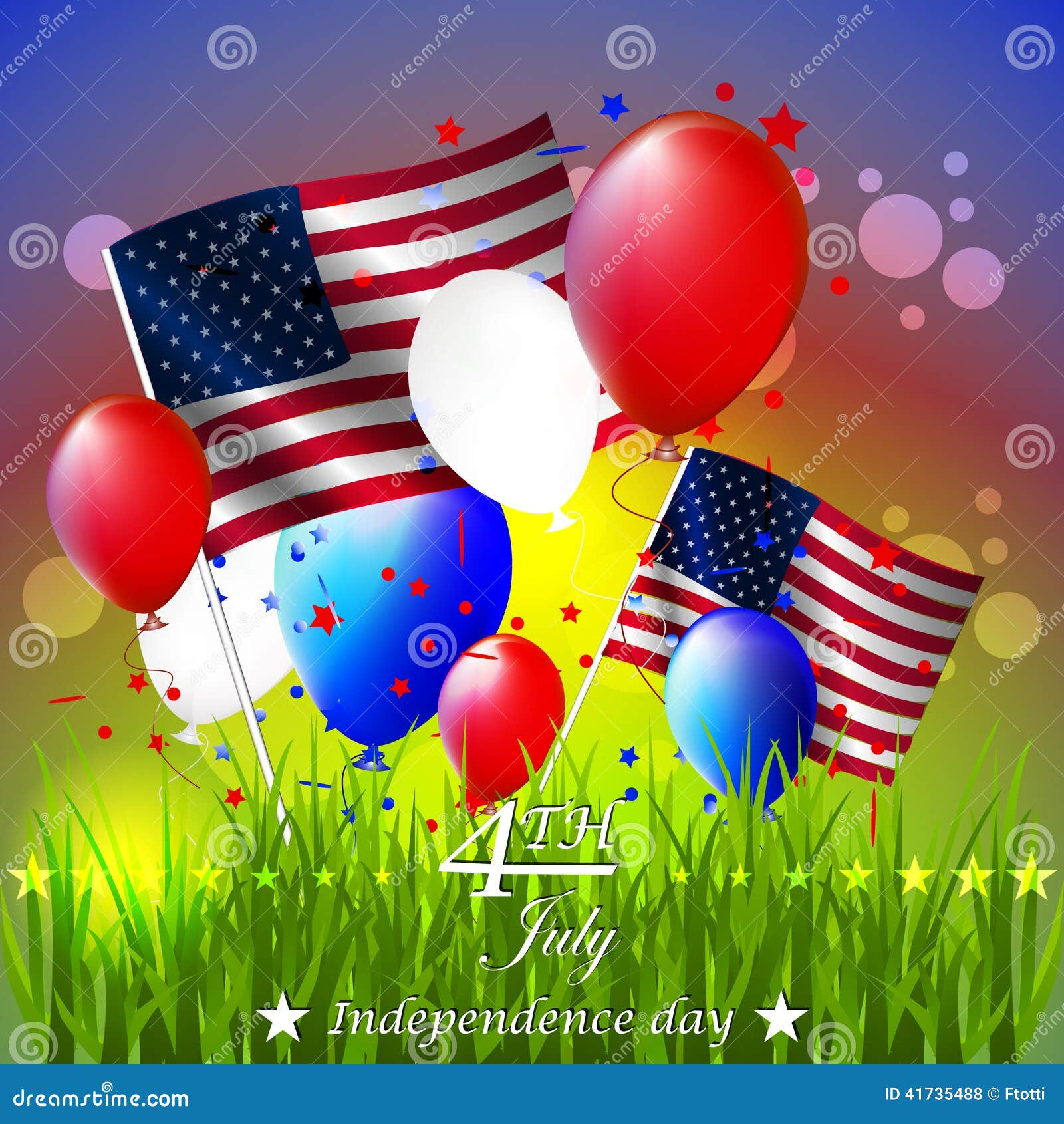 Independence Day, Background Stock Vector - Illustration of freedom