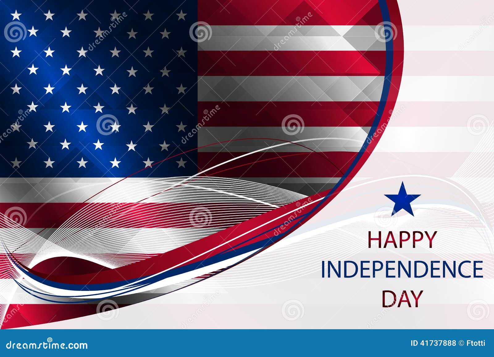 Independence Day, Background Stock Vector - Illustration of happy